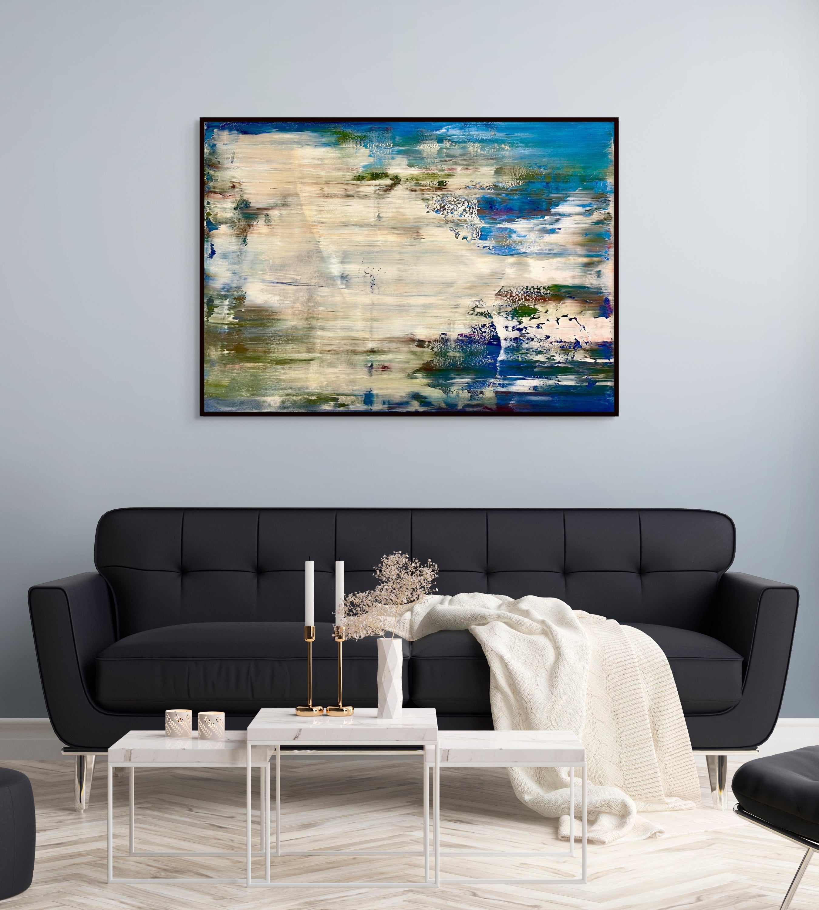 Artwork by Robert Niesse, Abstract informal 2024-2122-1, Made of Oil on canvas 