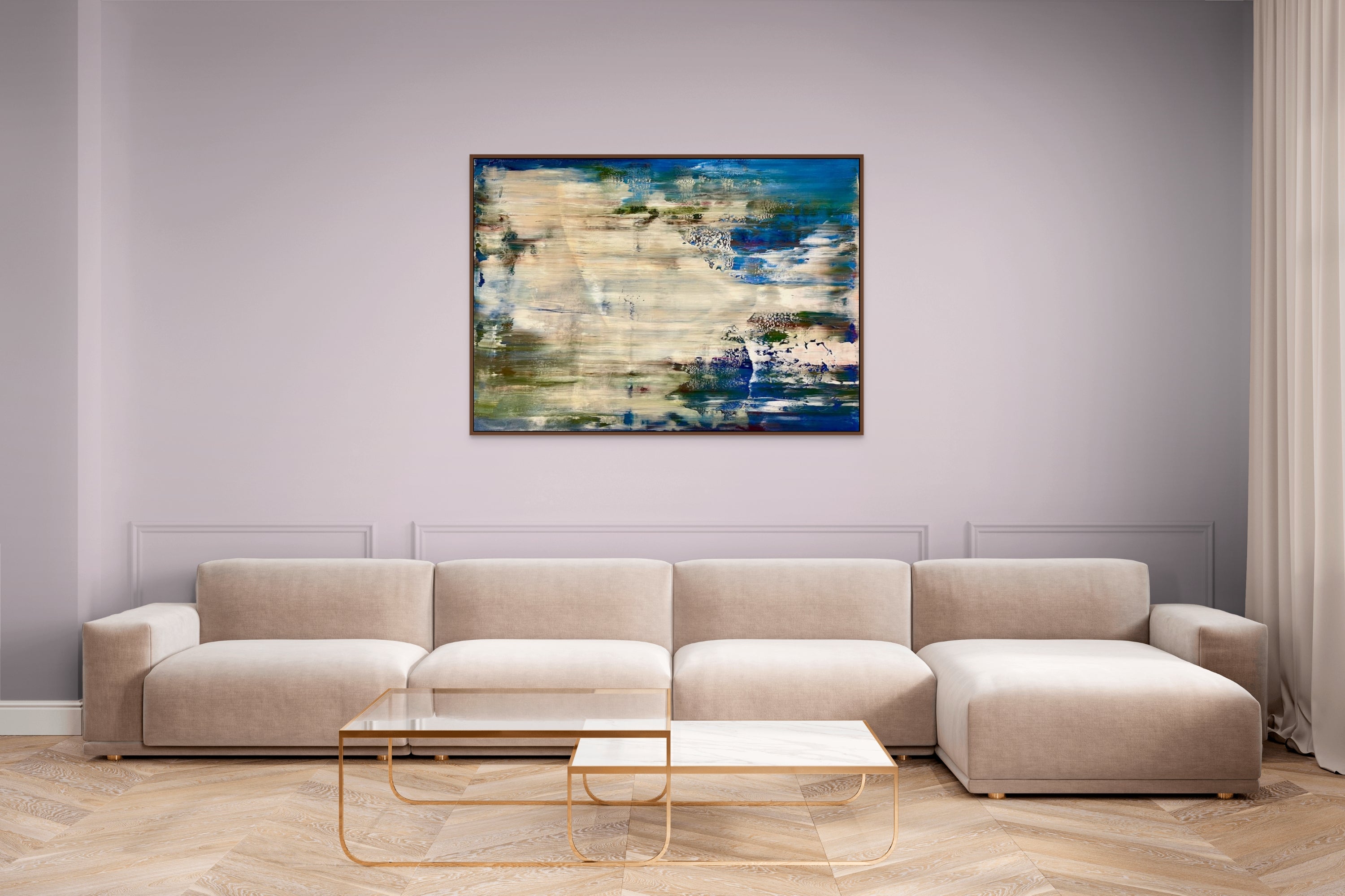 Artwork by Robert Niesse, Abstract informal 2024-2122-1, Made of Oil on canvas 