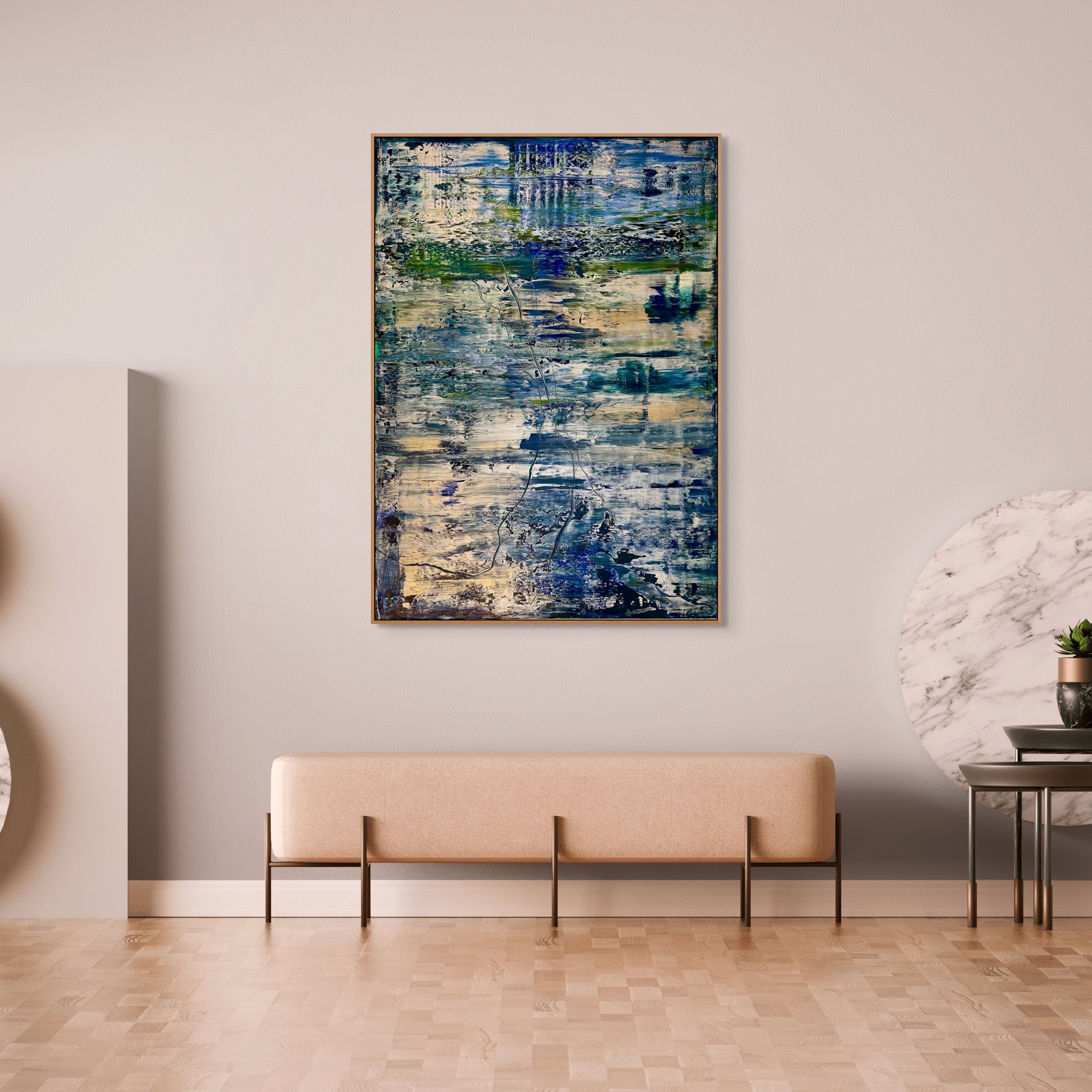 Artwork by Robert Niesse, Abstract informal 2024-2123-4, Made of Oil on canvas 