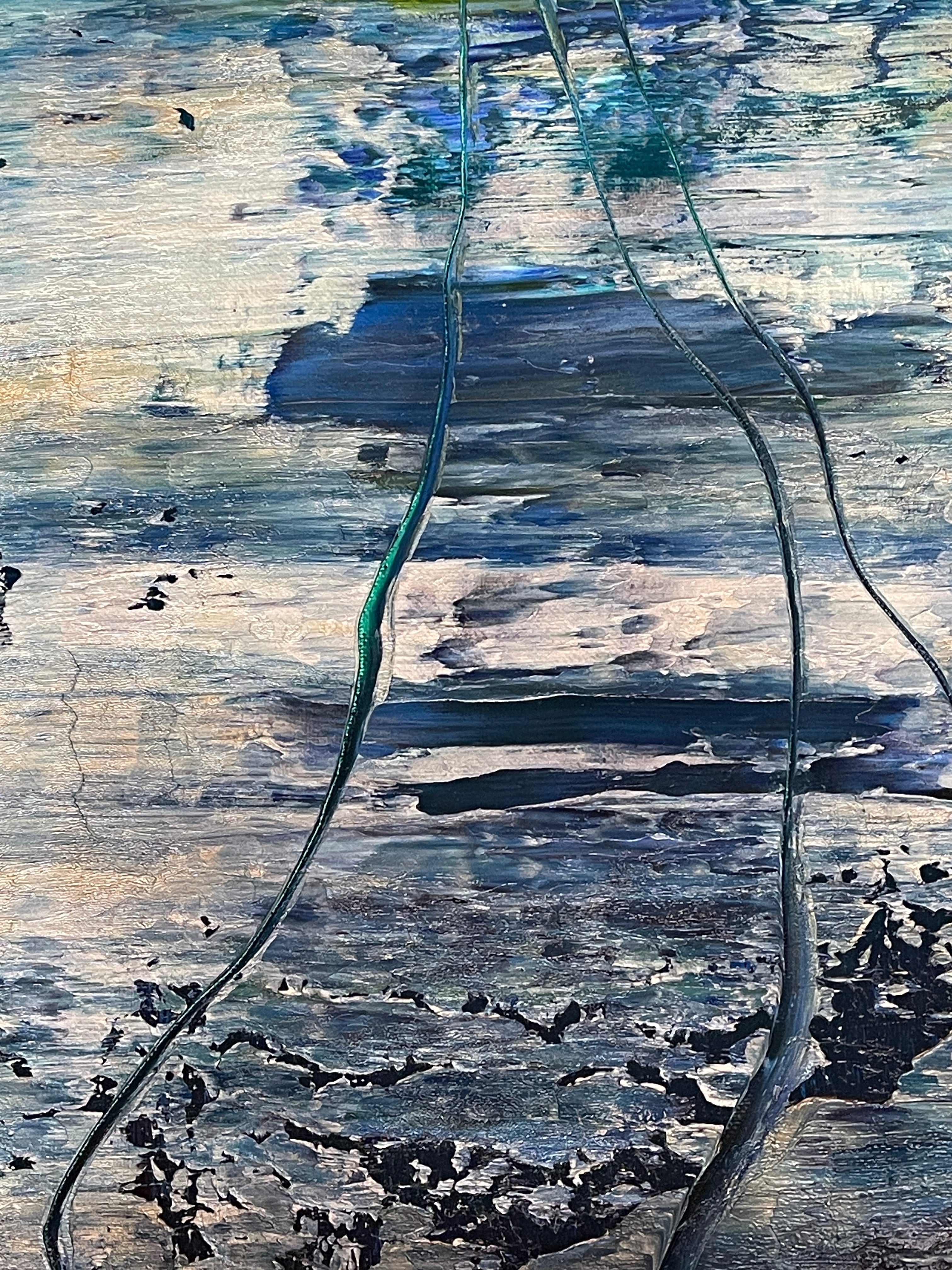 Artwork by Robert Niesse, Abstract informal 2024-2123-4, Made of Oil on canvas 