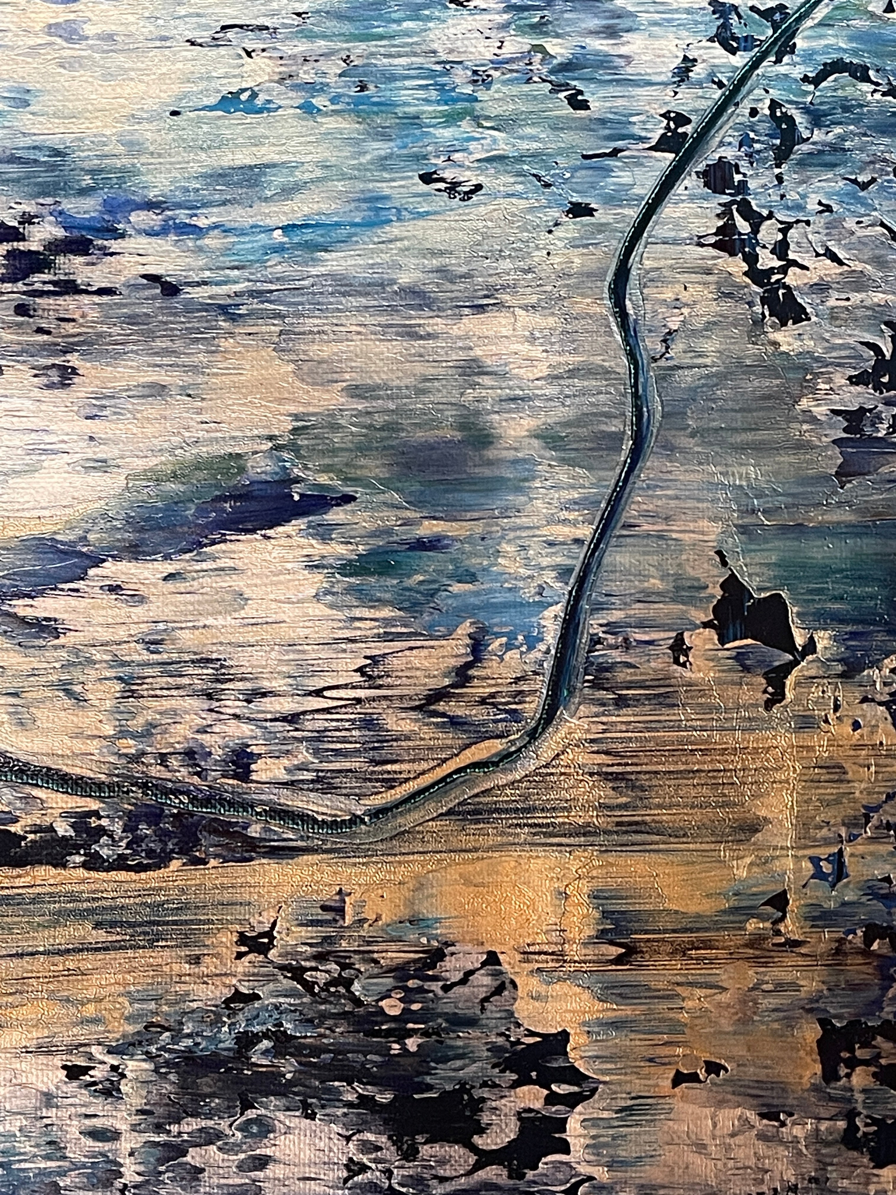 Artwork by Robert Niesse, Abstract informal 2024-2123-4, Made of Oil on canvas 