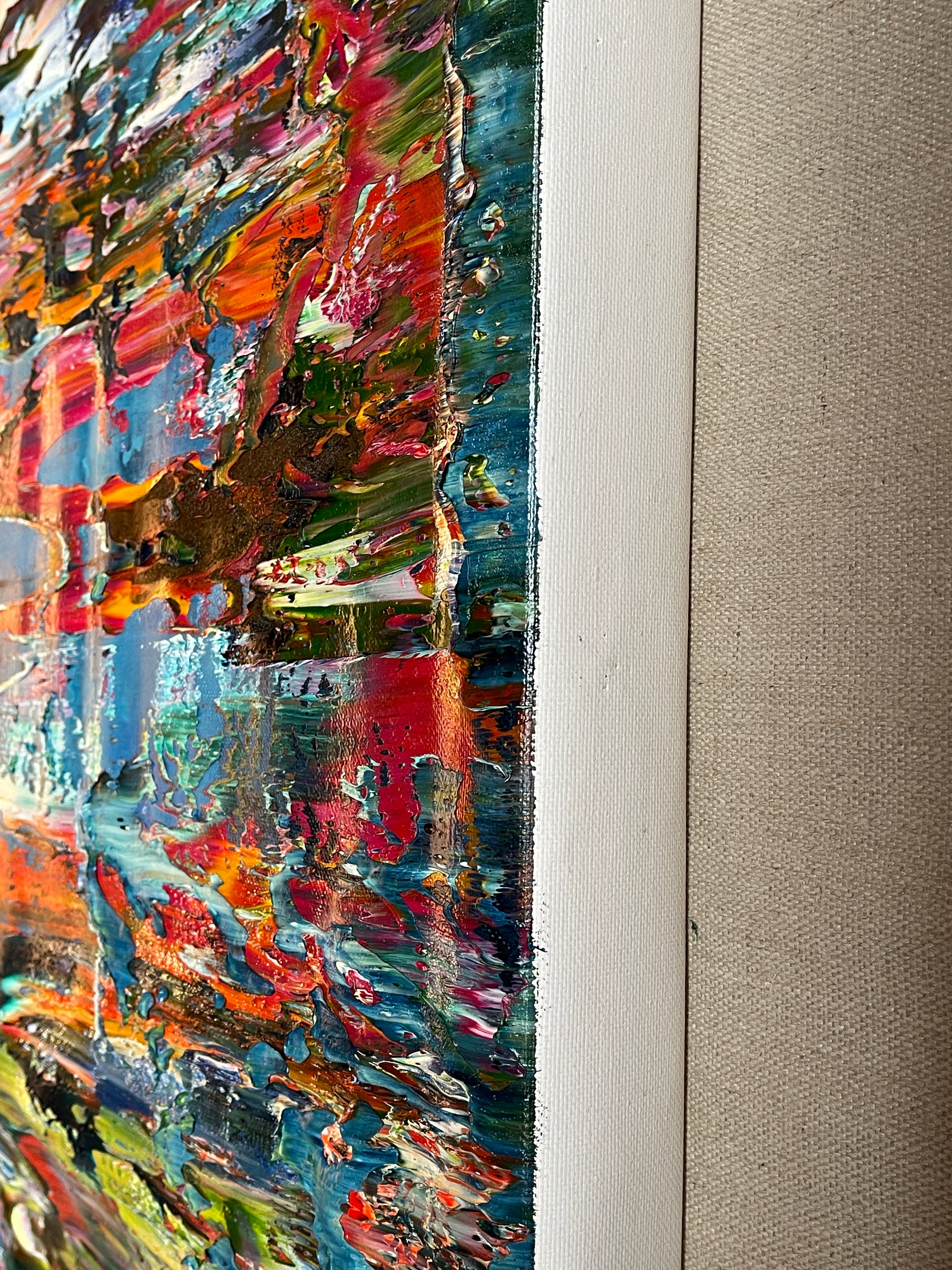 Artwork by Robert Niesse, Abstract informal 2024-2124-1, Made of Oil on canvas 