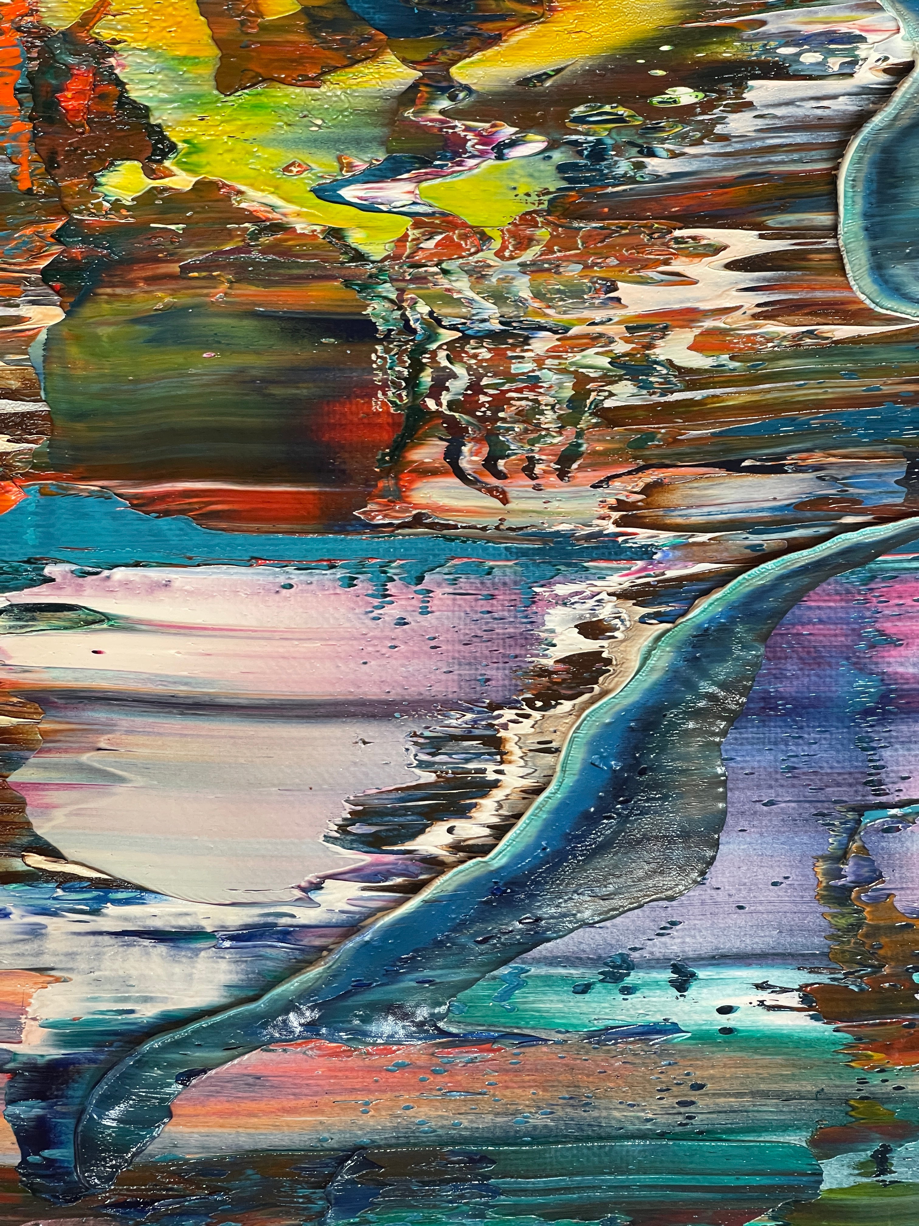 Artwork by Robert Niesse, Abstract informal 2024-2124-1, Made of Oil on canvas 