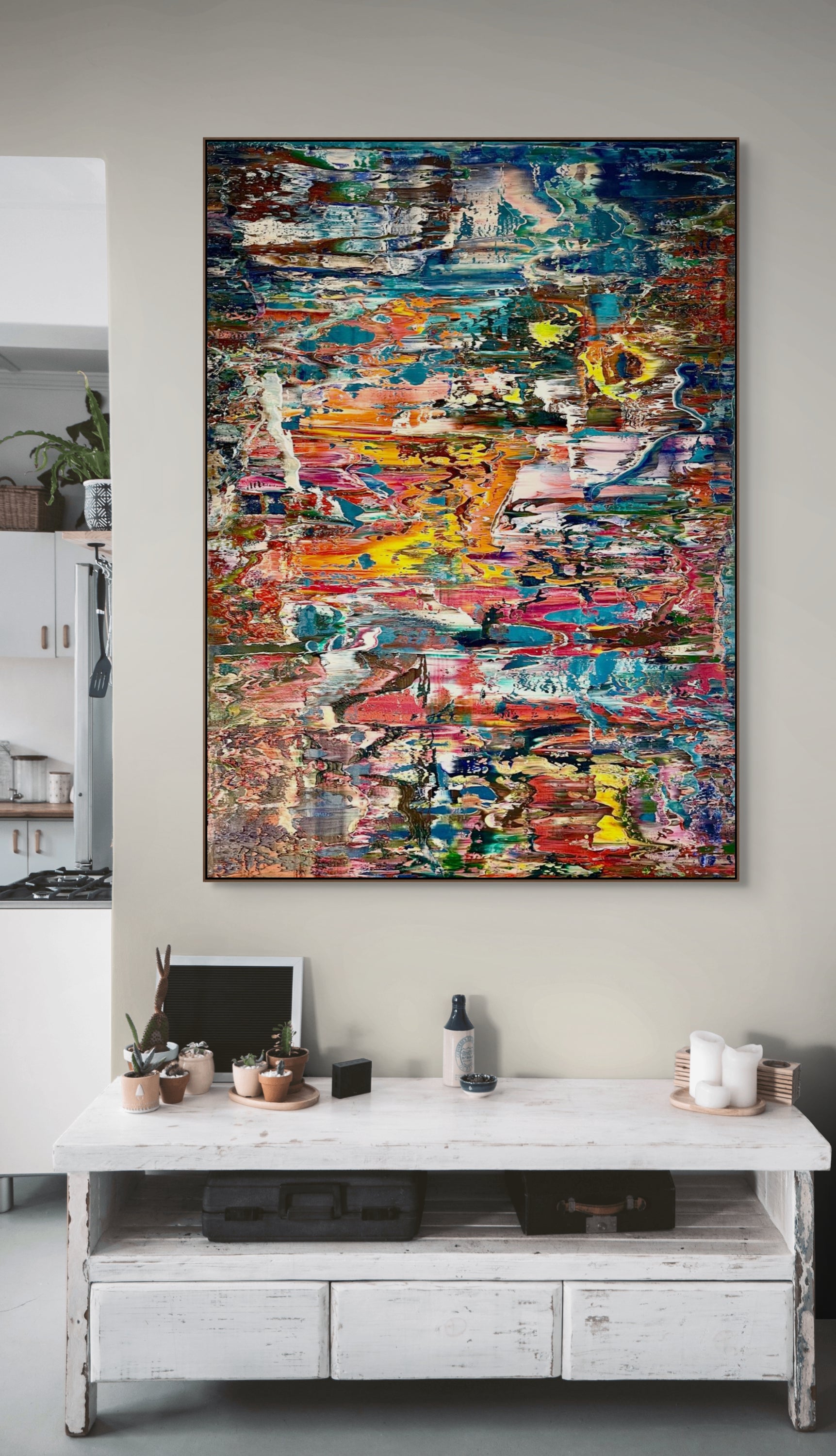 Artwork by Robert Niesse, Abstract informal 2024-2124-1, Made of Oil on canvas 