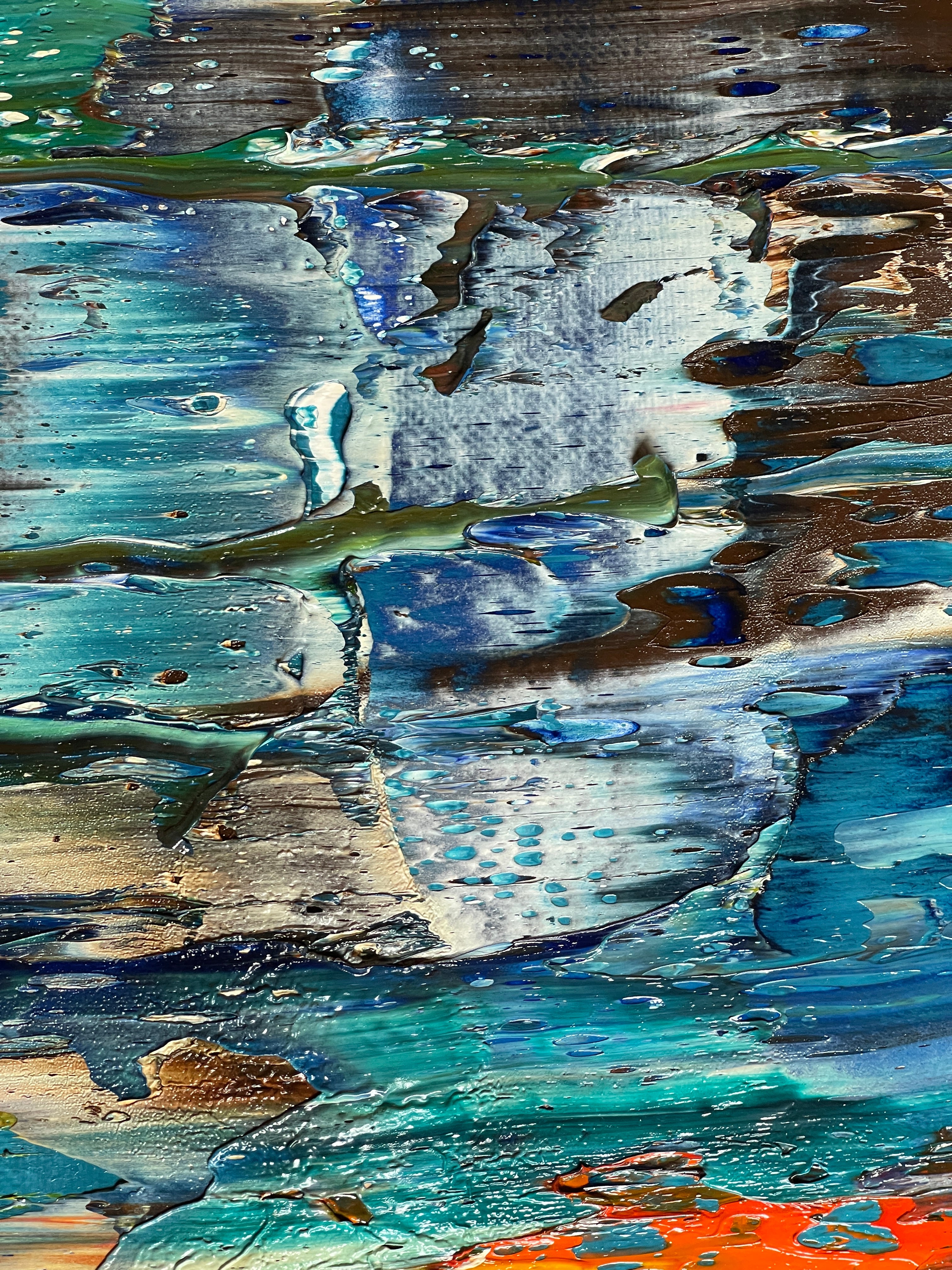 Artwork by Robert Niesse, Abstract informal 2024-2124-1, Made of Oil on canvas 