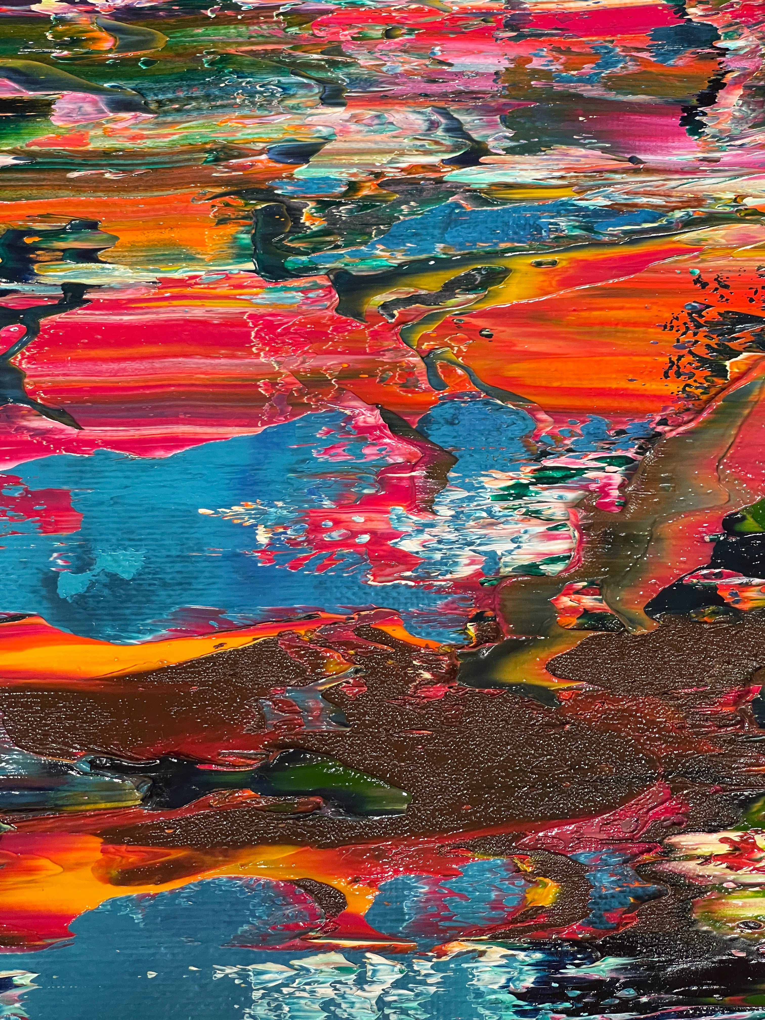 Artwork by Robert Niesse, Abstract informal 2024-2124-1, Made of Oil on canvas 