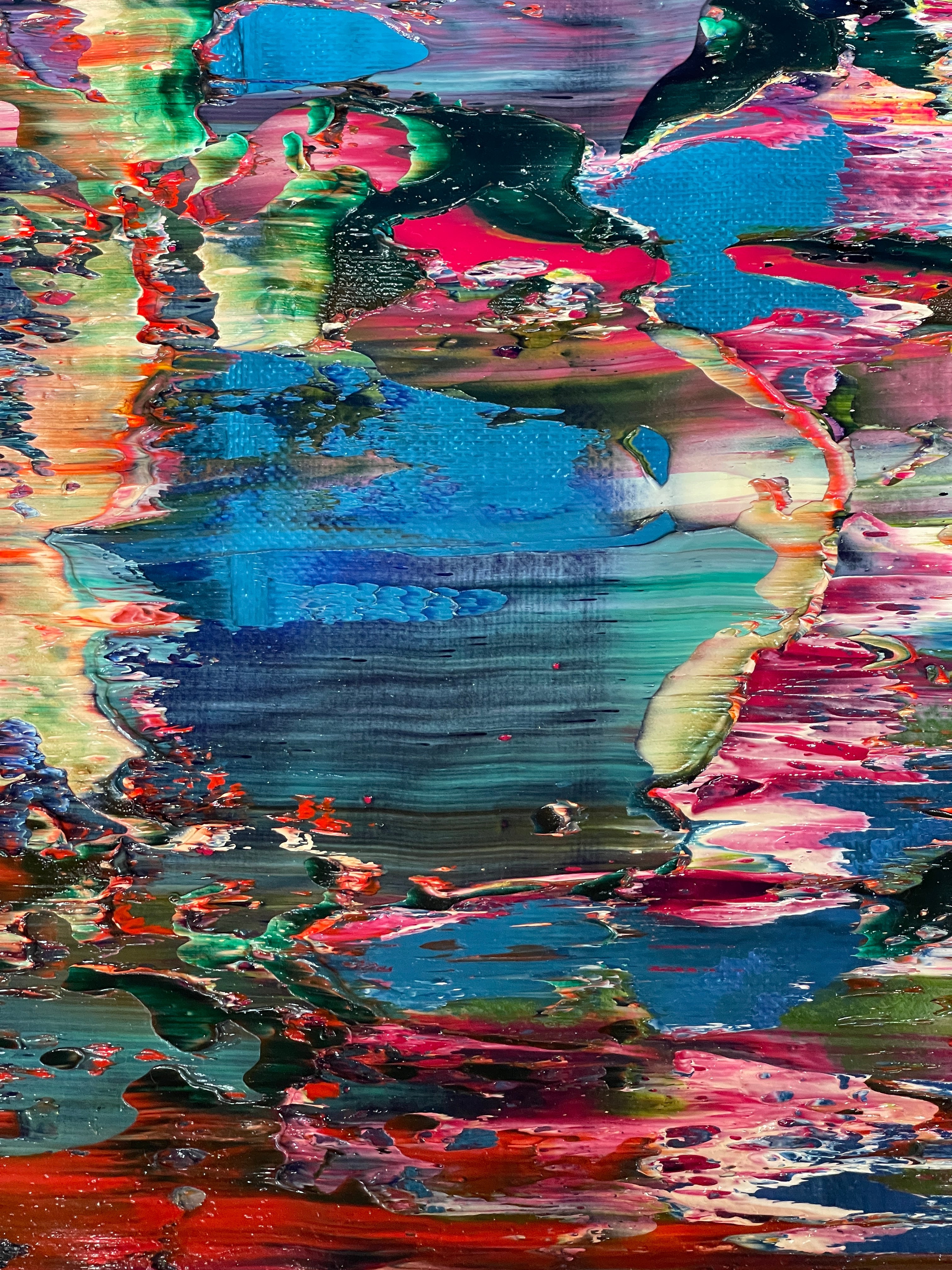 Artwork by Robert Niesse, Abstract informal 2024-2124-1, Made of Oil on canvas 