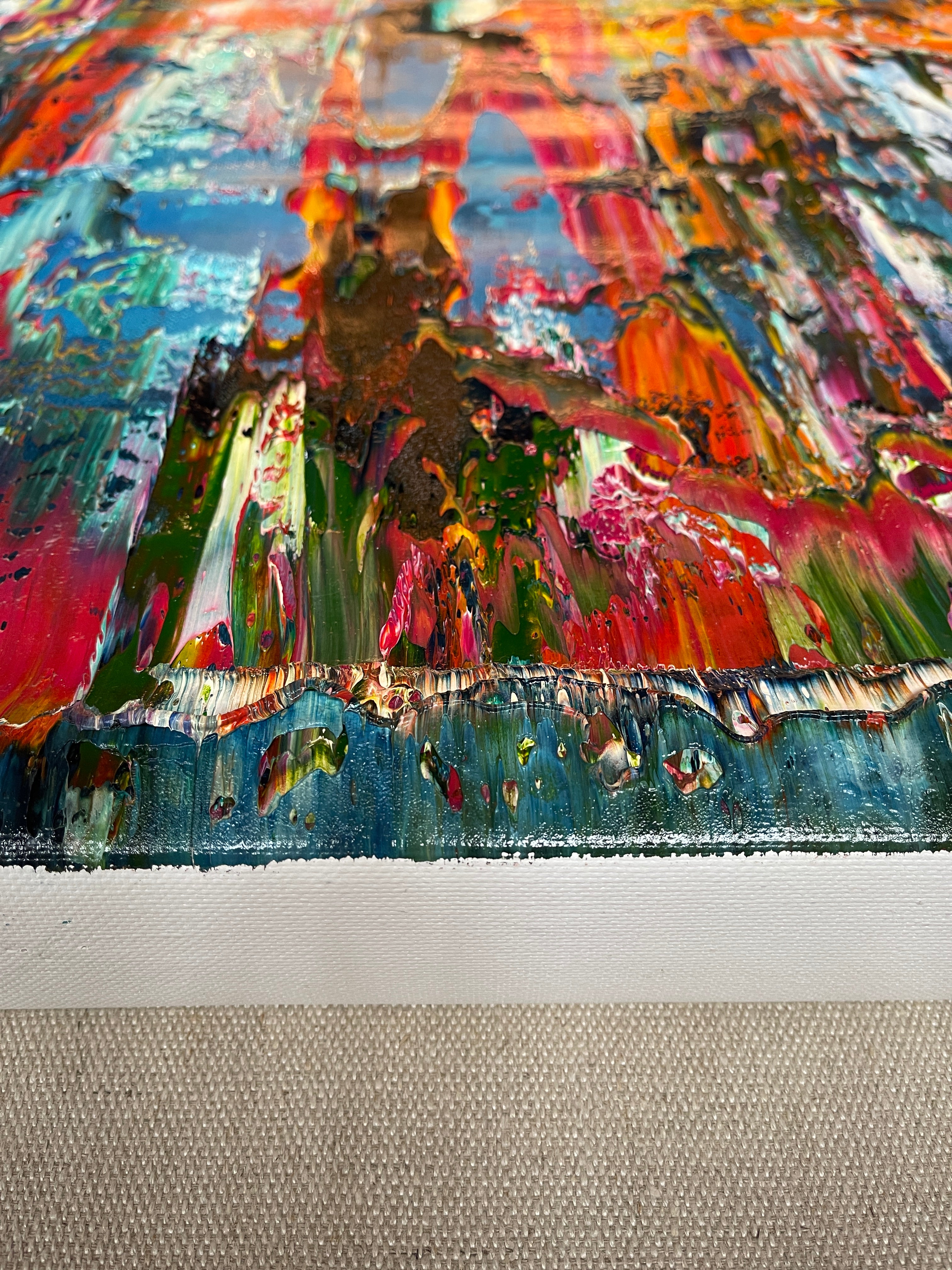 Artwork by Robert Niesse, Abstract informal 2024-2124-1, Made of Oil on canvas 