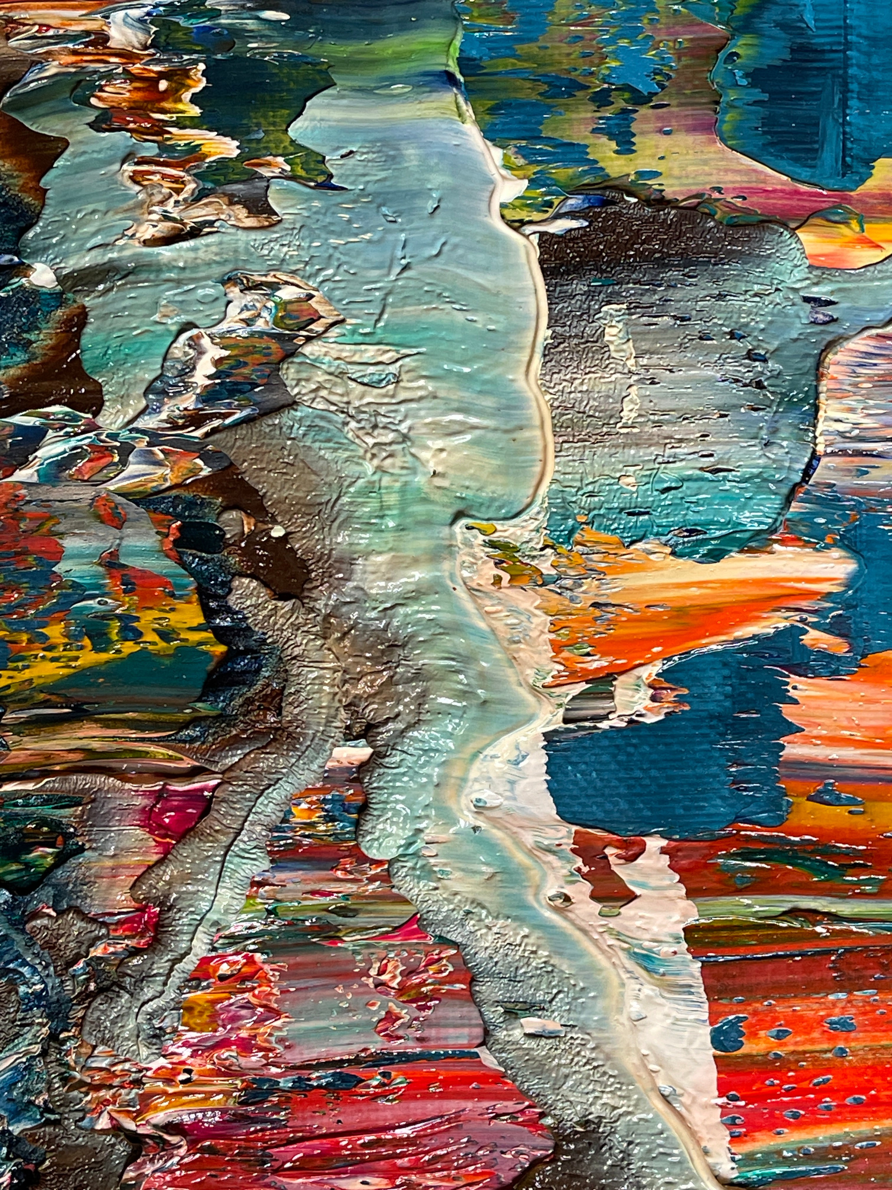 Artwork by Robert Niesse, Abstract informal 2024-2124-1, Made of Oil on canvas 