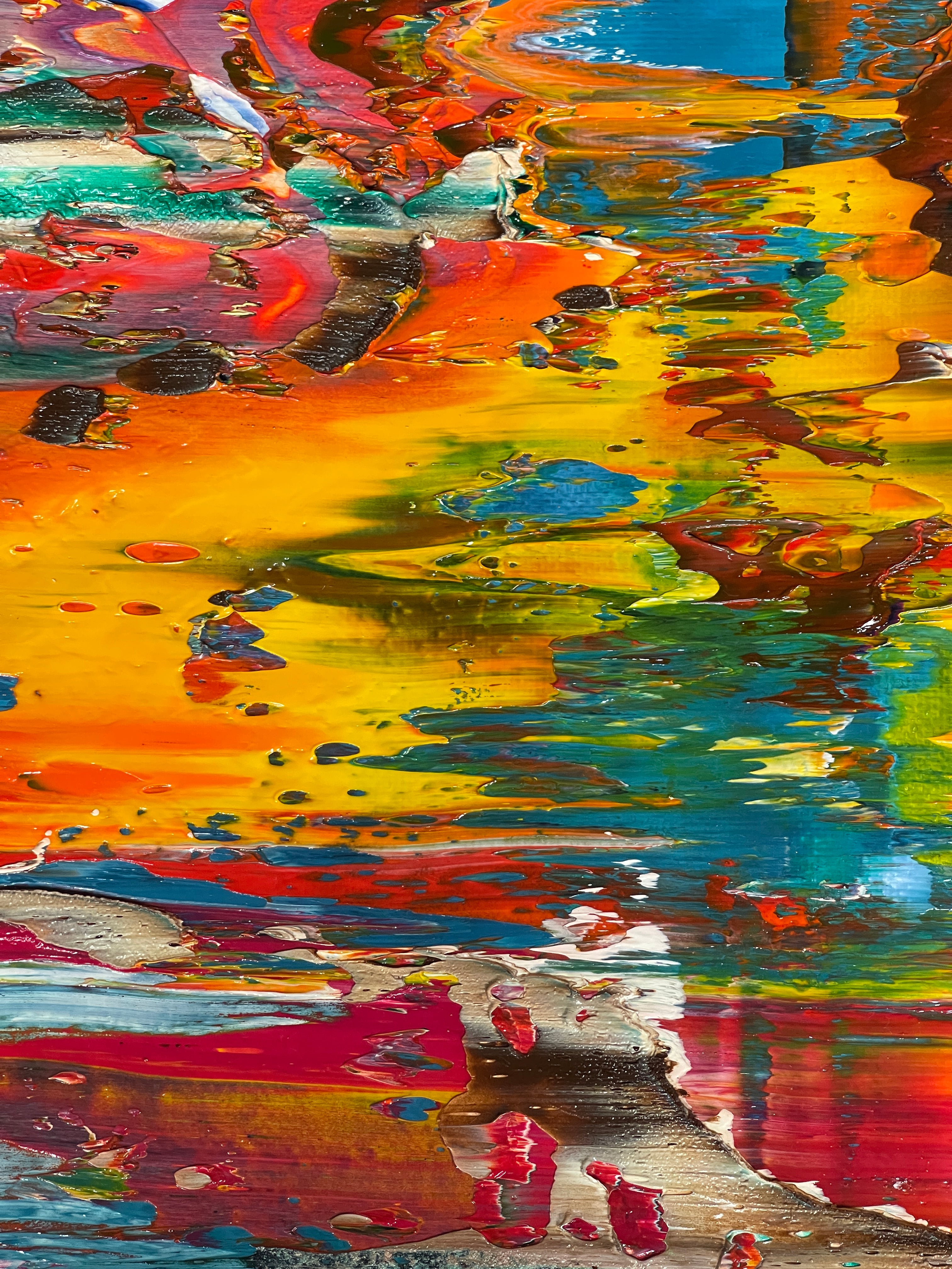 Artwork by Robert Niesse, Abstract informal 2024-2124-1, Made of Oil on canvas 