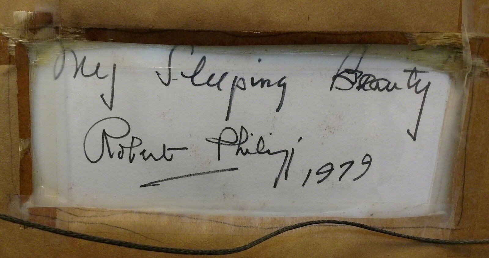 Artwork by Robert Philipp, My Sleeping Beauty, Made of Pastel On Paper 