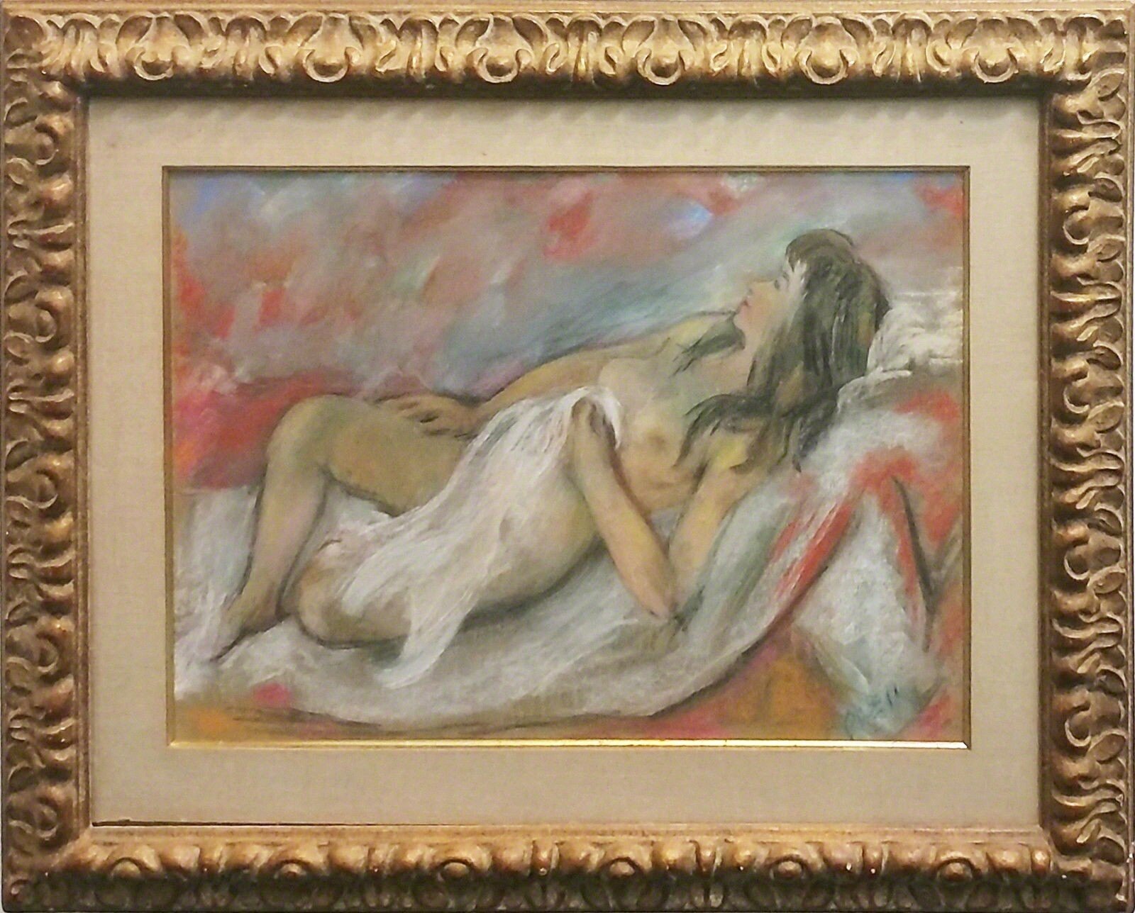 Artwork by Robert Philipp, My Sleeping Beauty, Made of Pastel On Paper 