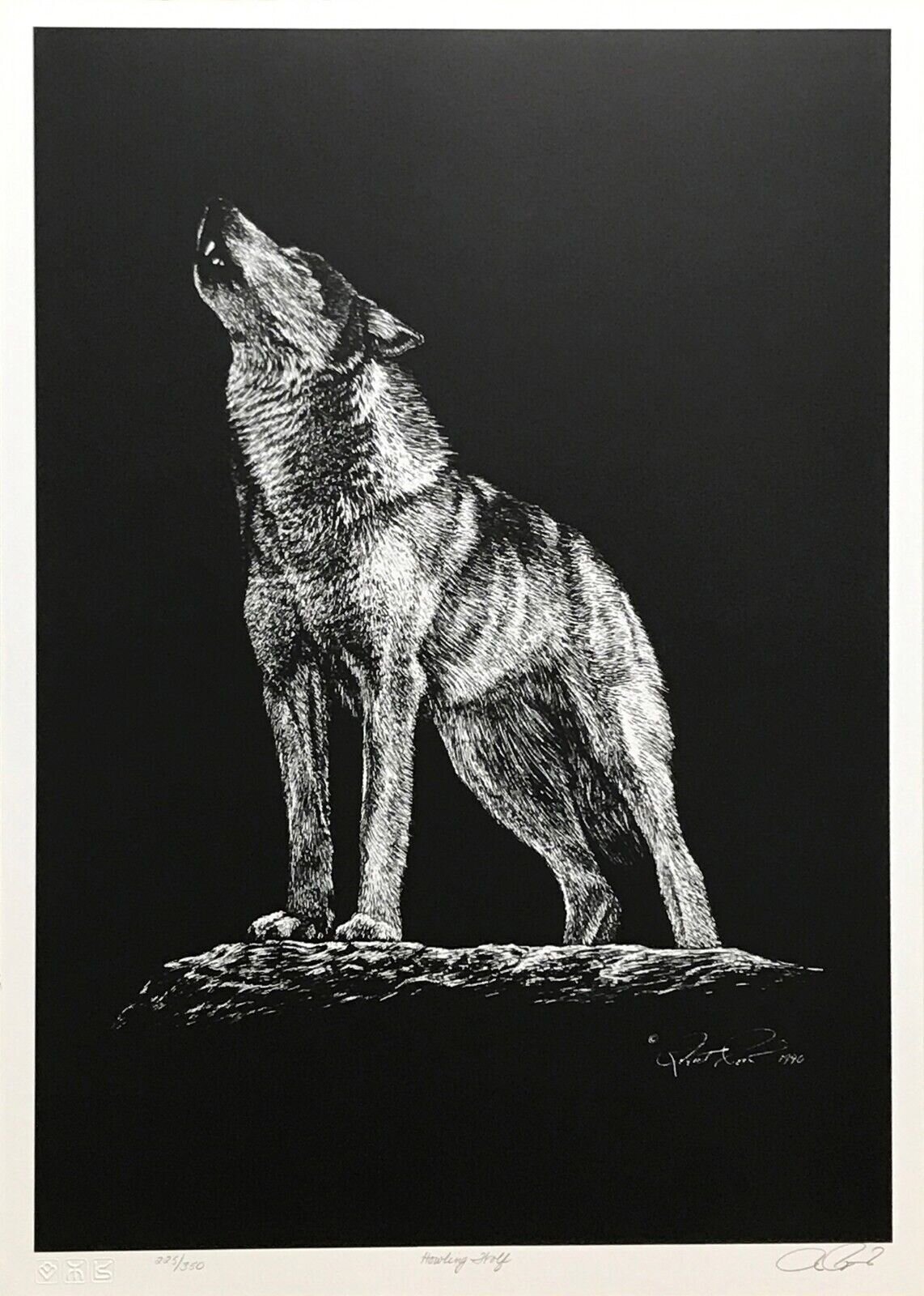 Robert Pow | Howling Wolf (1990) | MutualArt