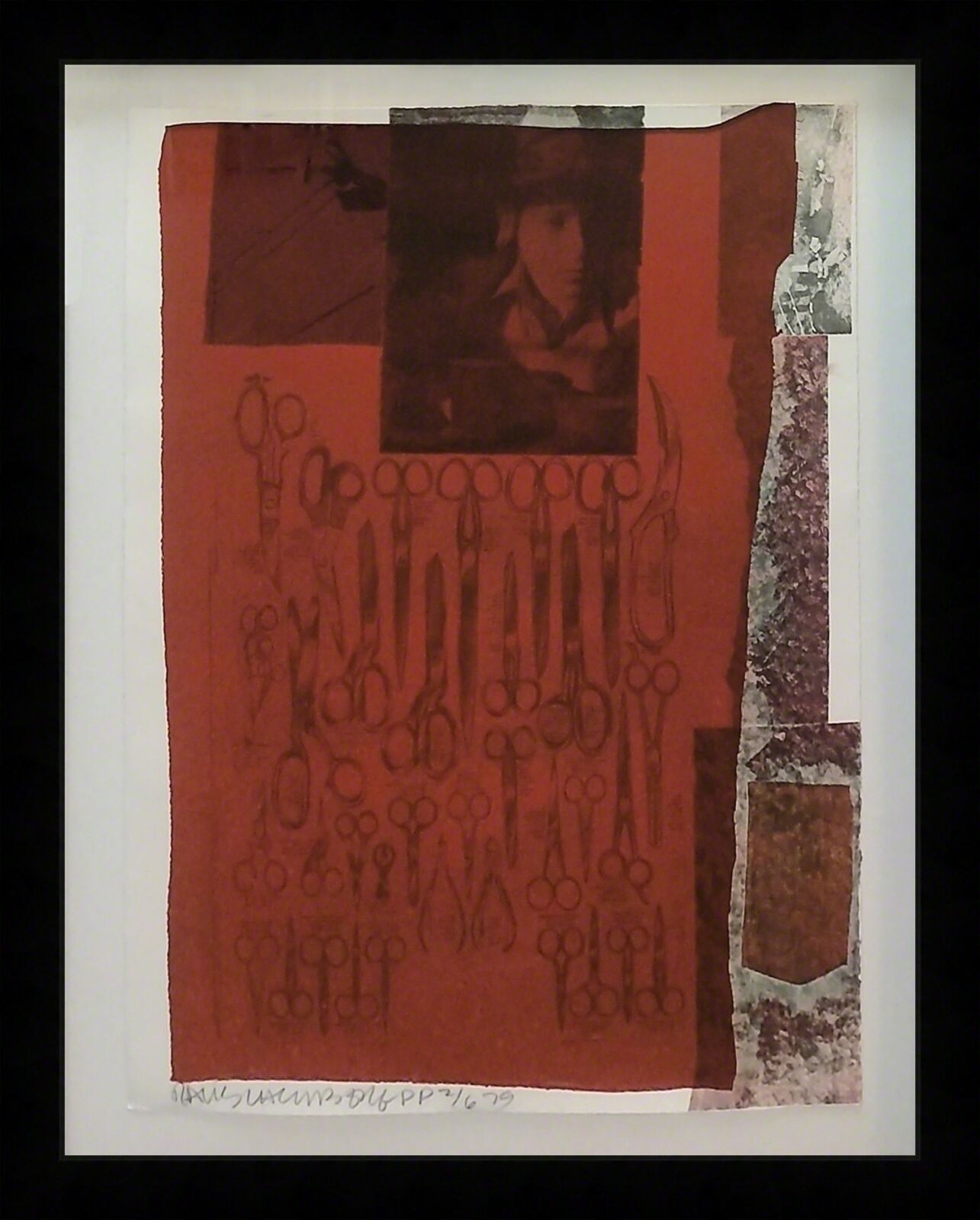 Artwork by Robert Rauschenberg, MOST DISTANT VISIBLE PART OF THE SEA, Made of Color Silkscreen And Collage 