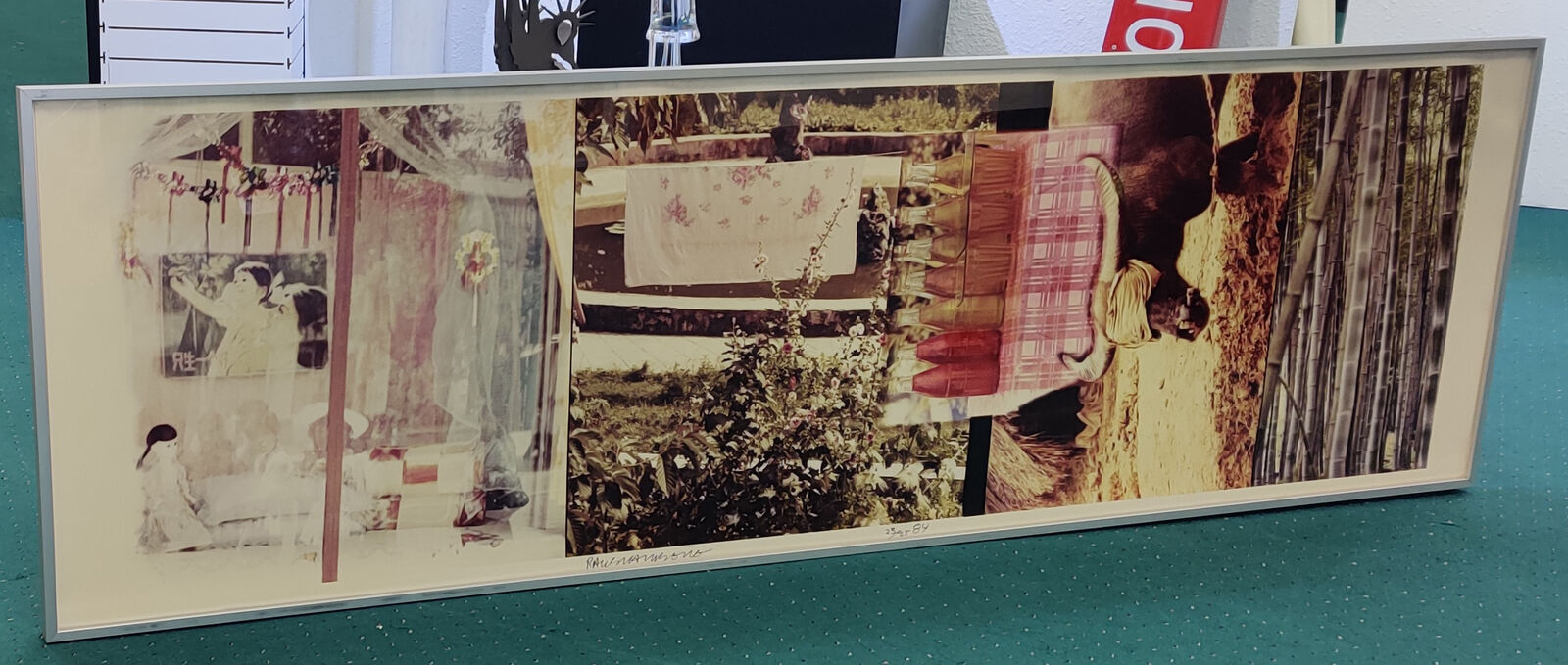 Artwork by Robert Rauschenberg, STUDIES FOR CHINESE SUMMERHALL V, Made of Color Photograph On Kodak Ektacolor 78f Paper 