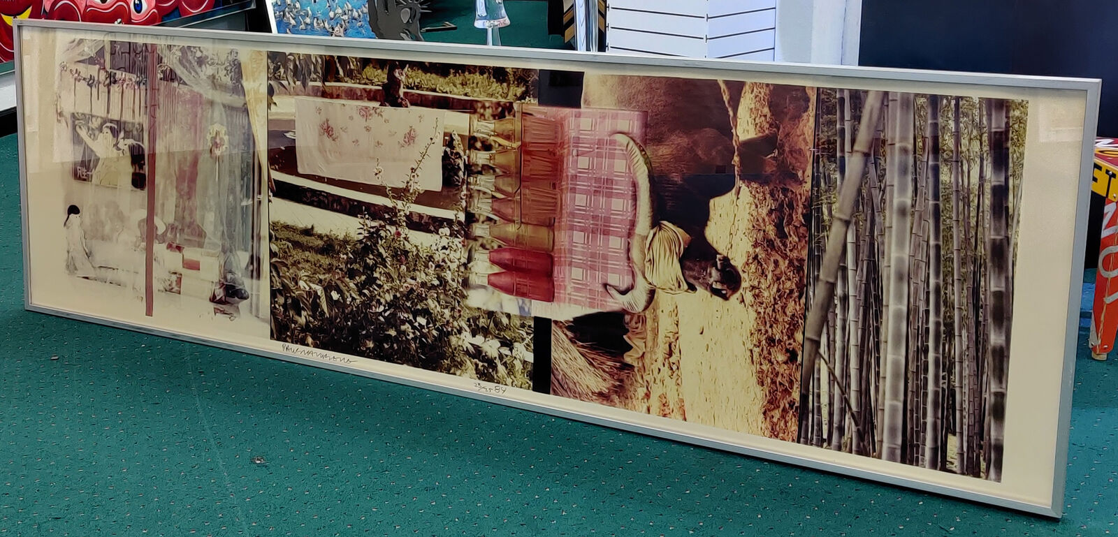 Artwork by Robert Rauschenberg, STUDIES FOR CHINESE SUMMERHALL V, Made of Color Photograph On Kodak Ektacolor 78f Paper 