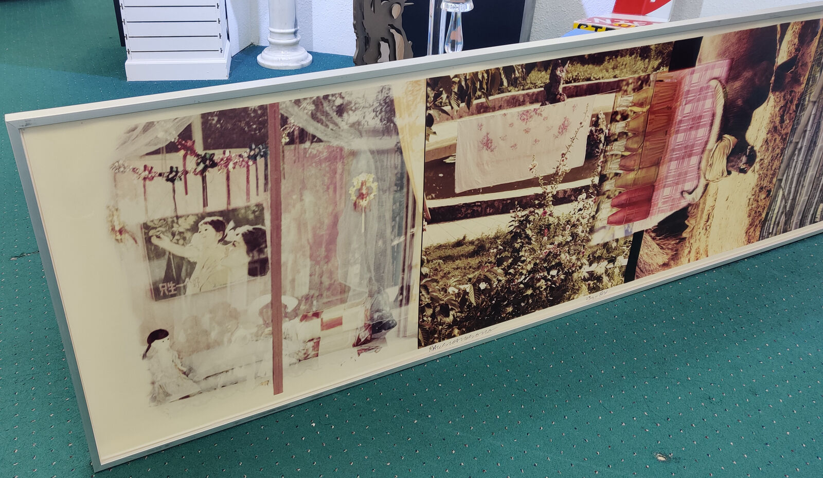 Artwork by Robert Rauschenberg, STUDIES FOR CHINESE SUMMERHALL V, Made of Color Photograph On Kodak Ektacolor 78f Paper 