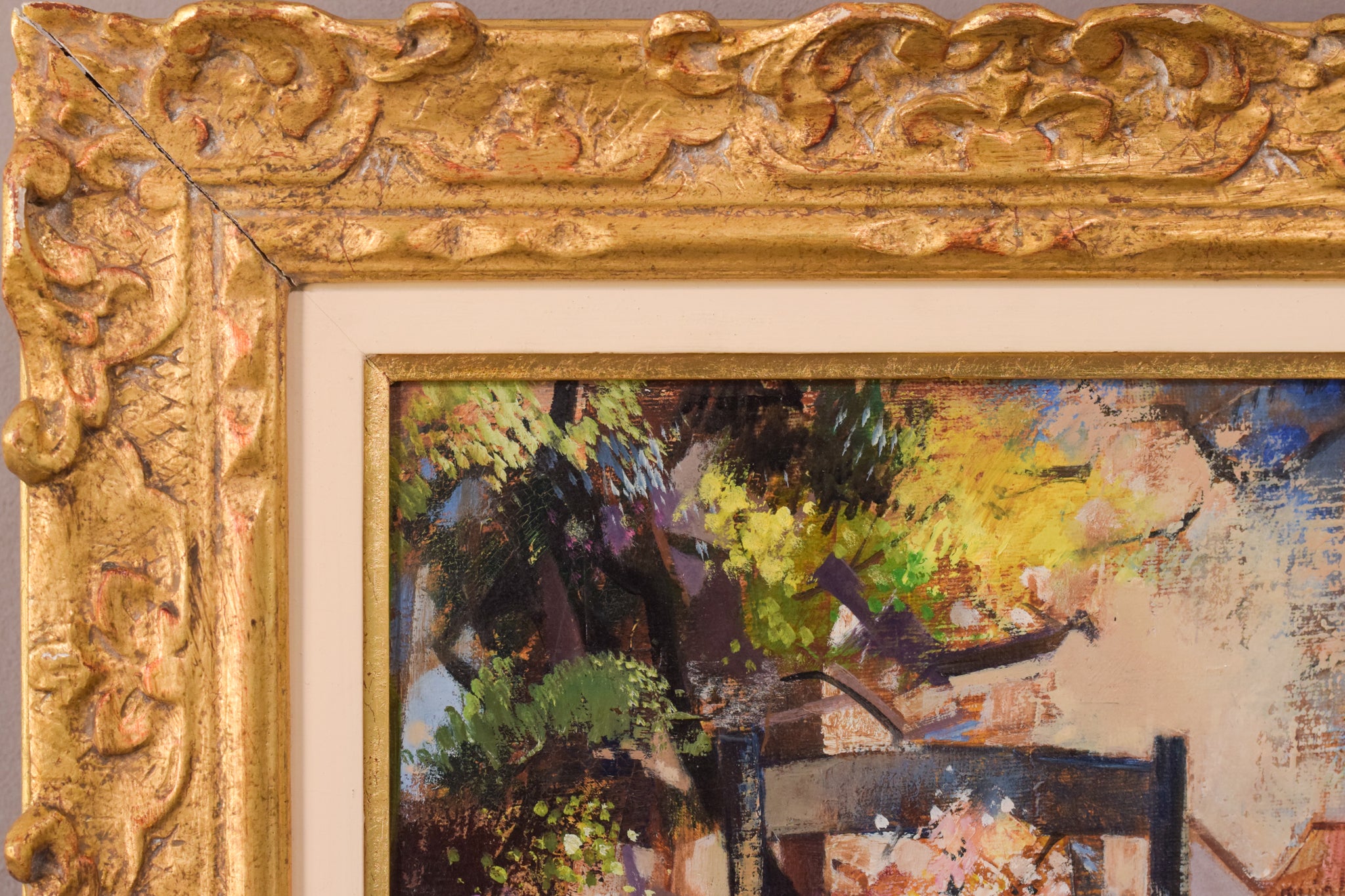 Artwork by Robert Vernet-Bonfort, Surreal Garden, Made of Oil on canvas 