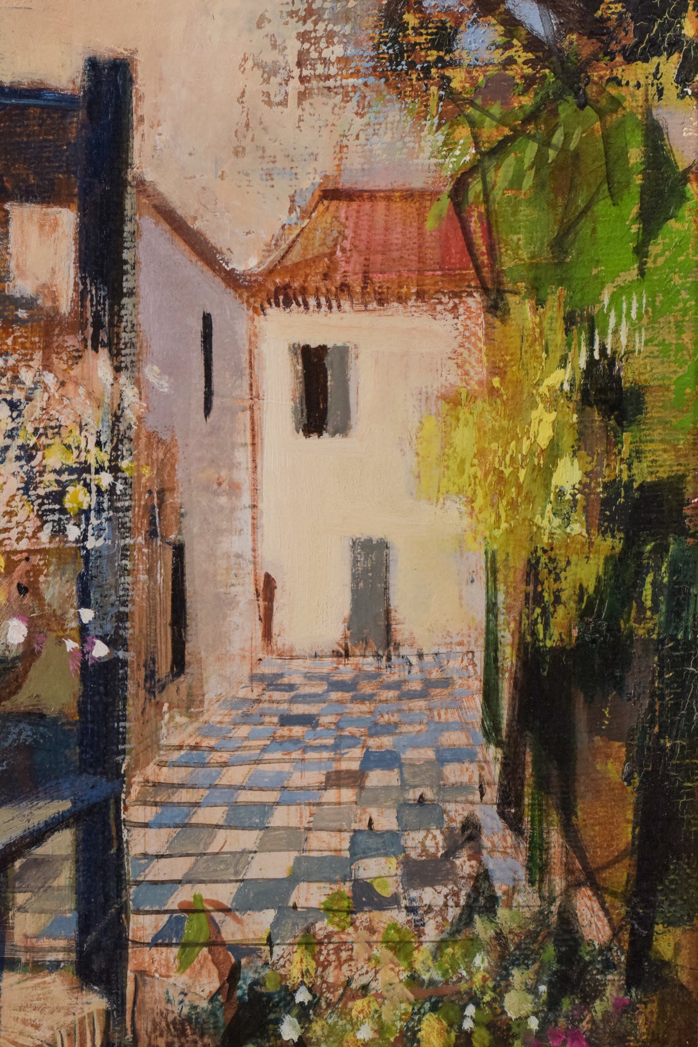 Artwork by Robert Vernet-Bonfort, Surreal Garden, Made of Oil on canvas 