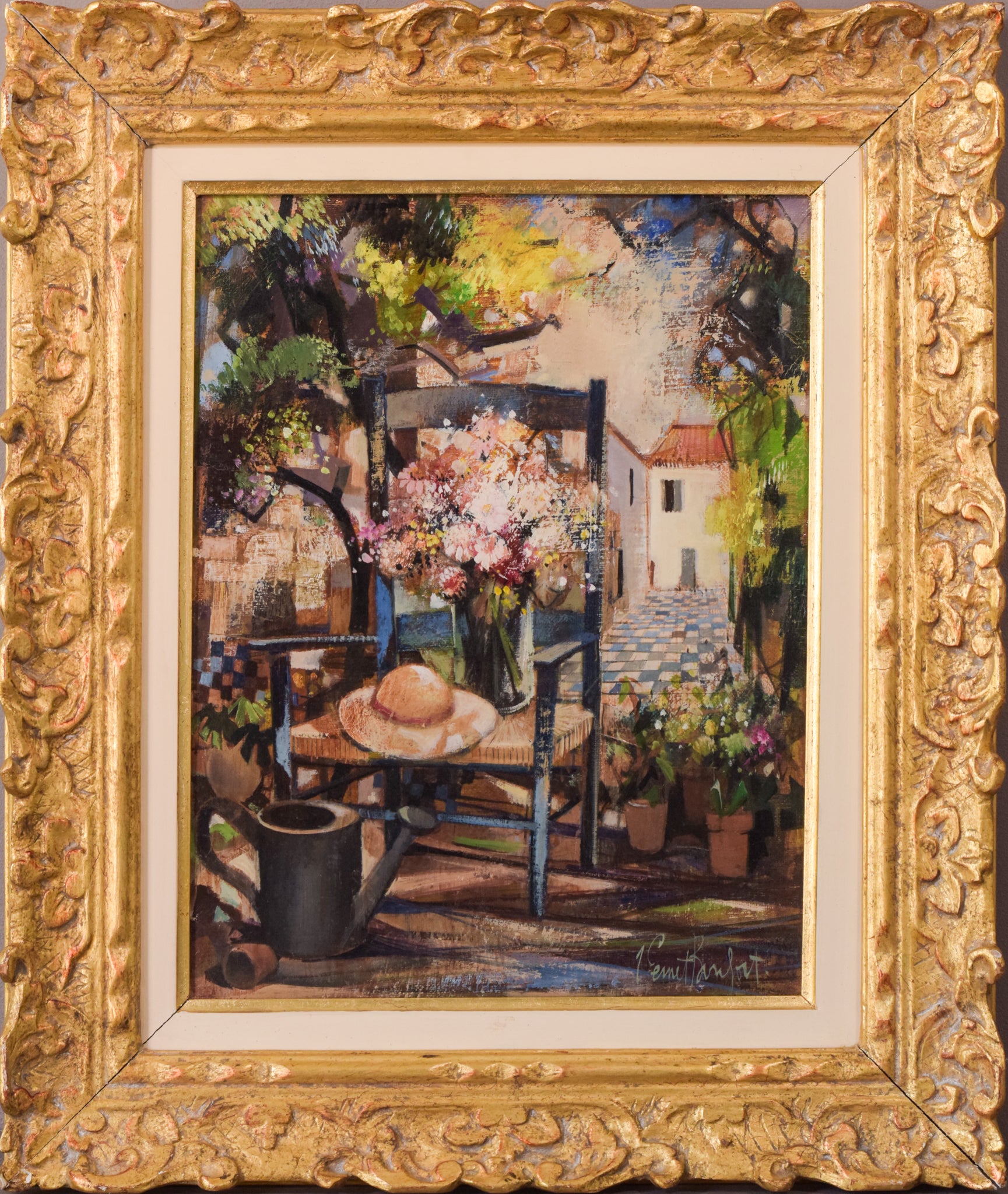 Artwork by Robert Vernet-Bonfort, Surreal Garden, Made of Oil on canvas 