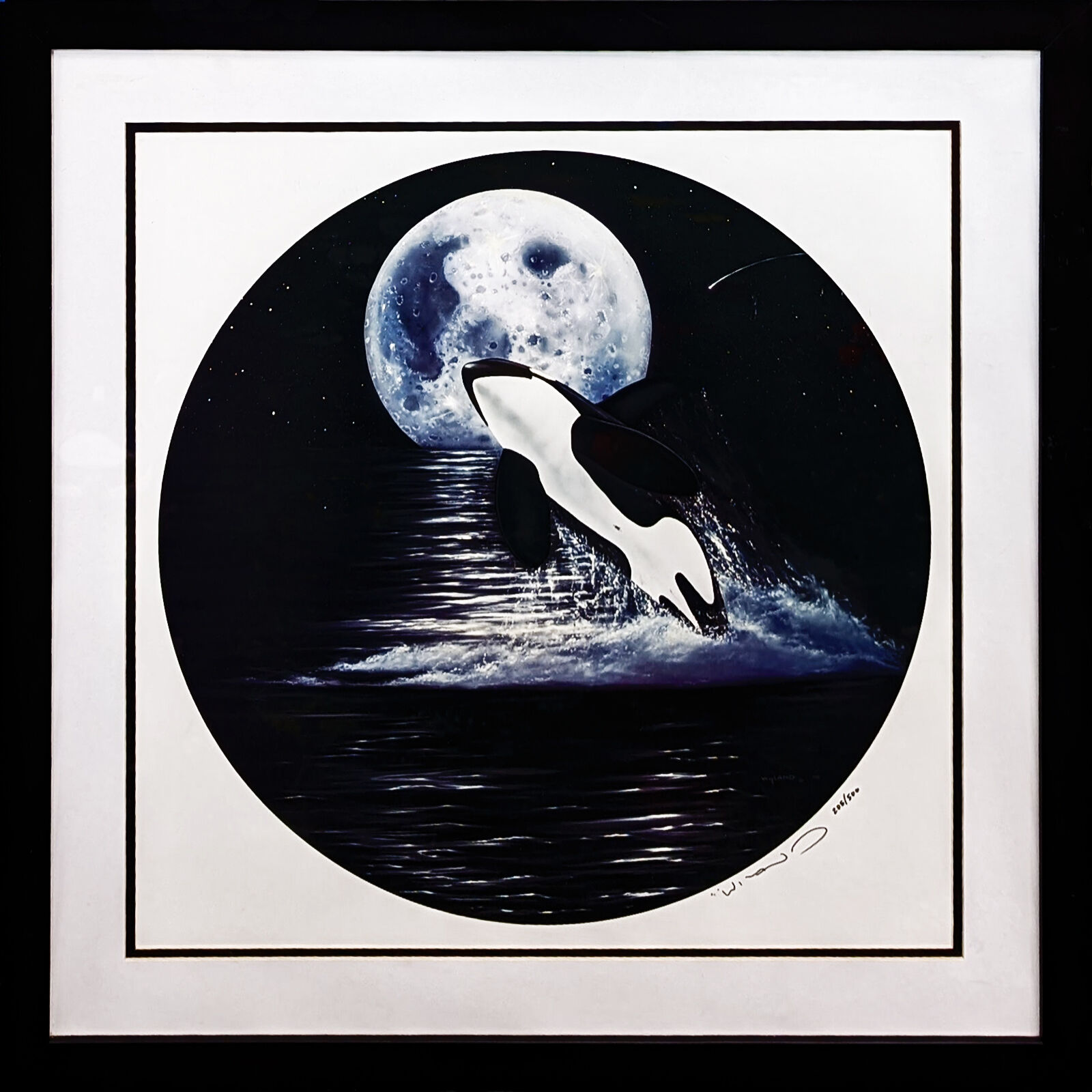ORCA MOON by Robert Wyland, circa 1990
