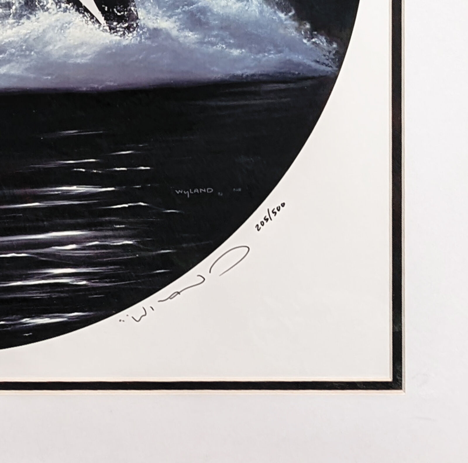 Artwork by Robert Wyland, ORCA MOON, Made of Serigraph On Paper 