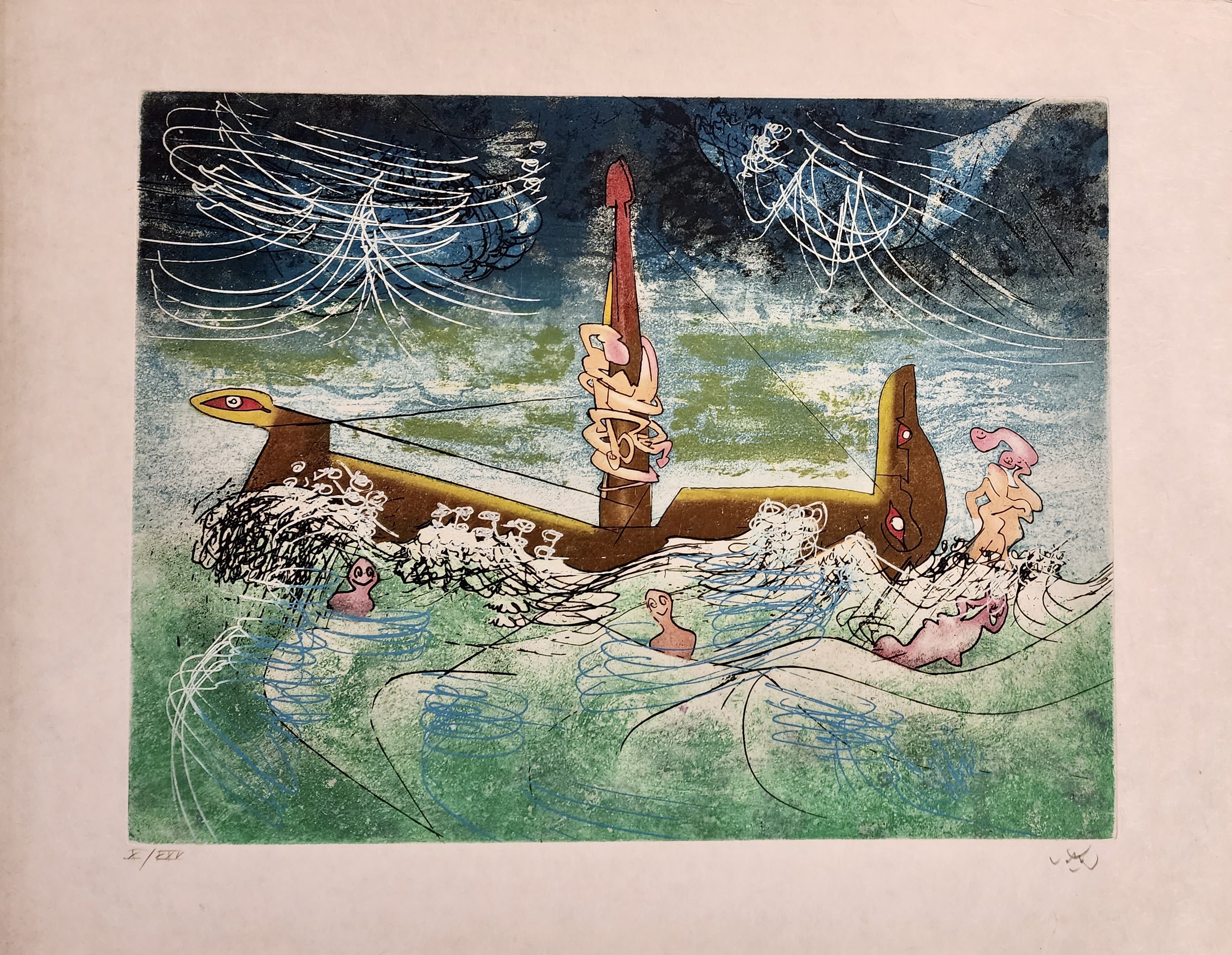 N'ou's from Hom'mere II L Eautre by Roberto Matta, 1976