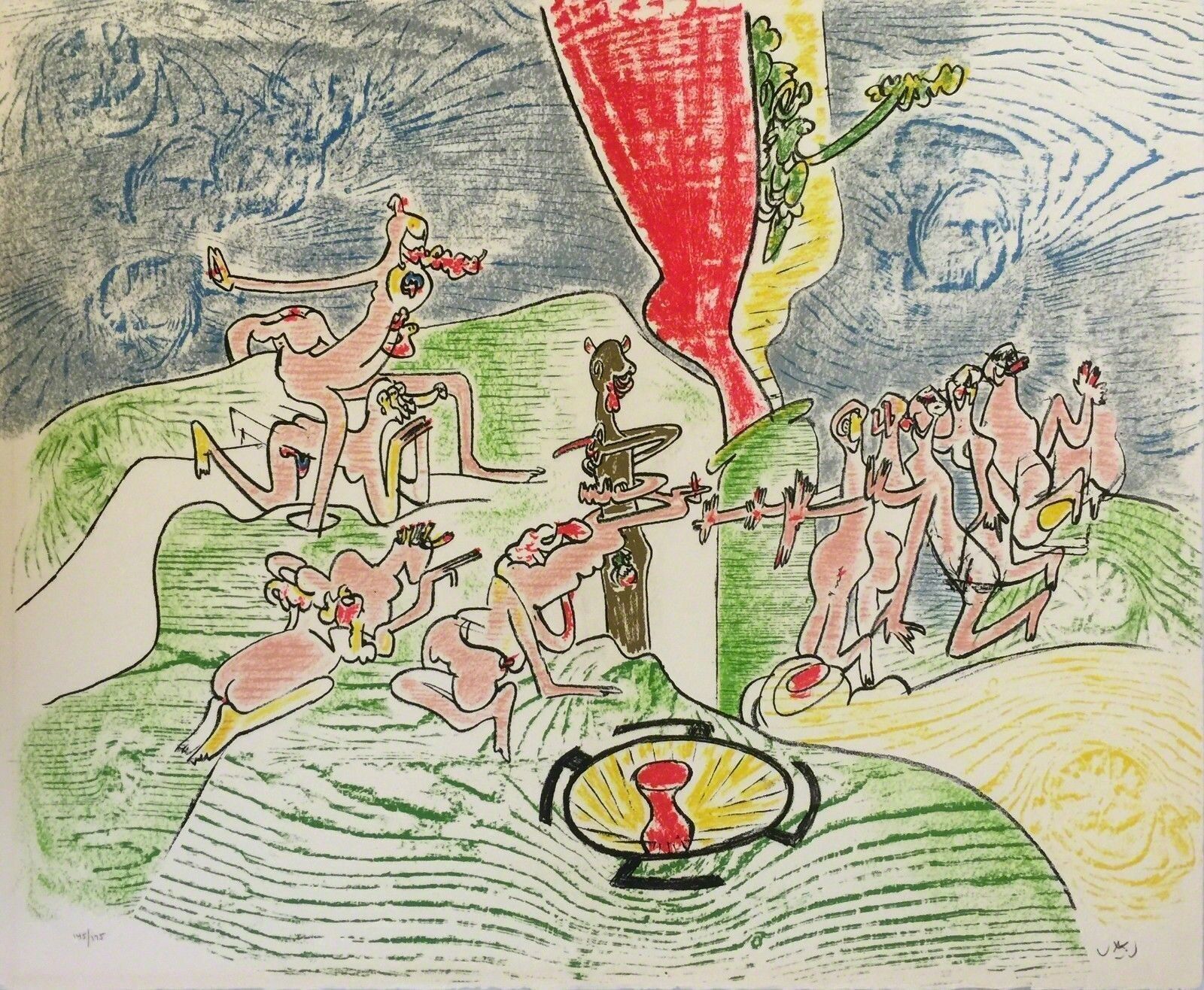 Artwork by Roberto Matta, OR DUR OR AISON, Made of Lithograph 