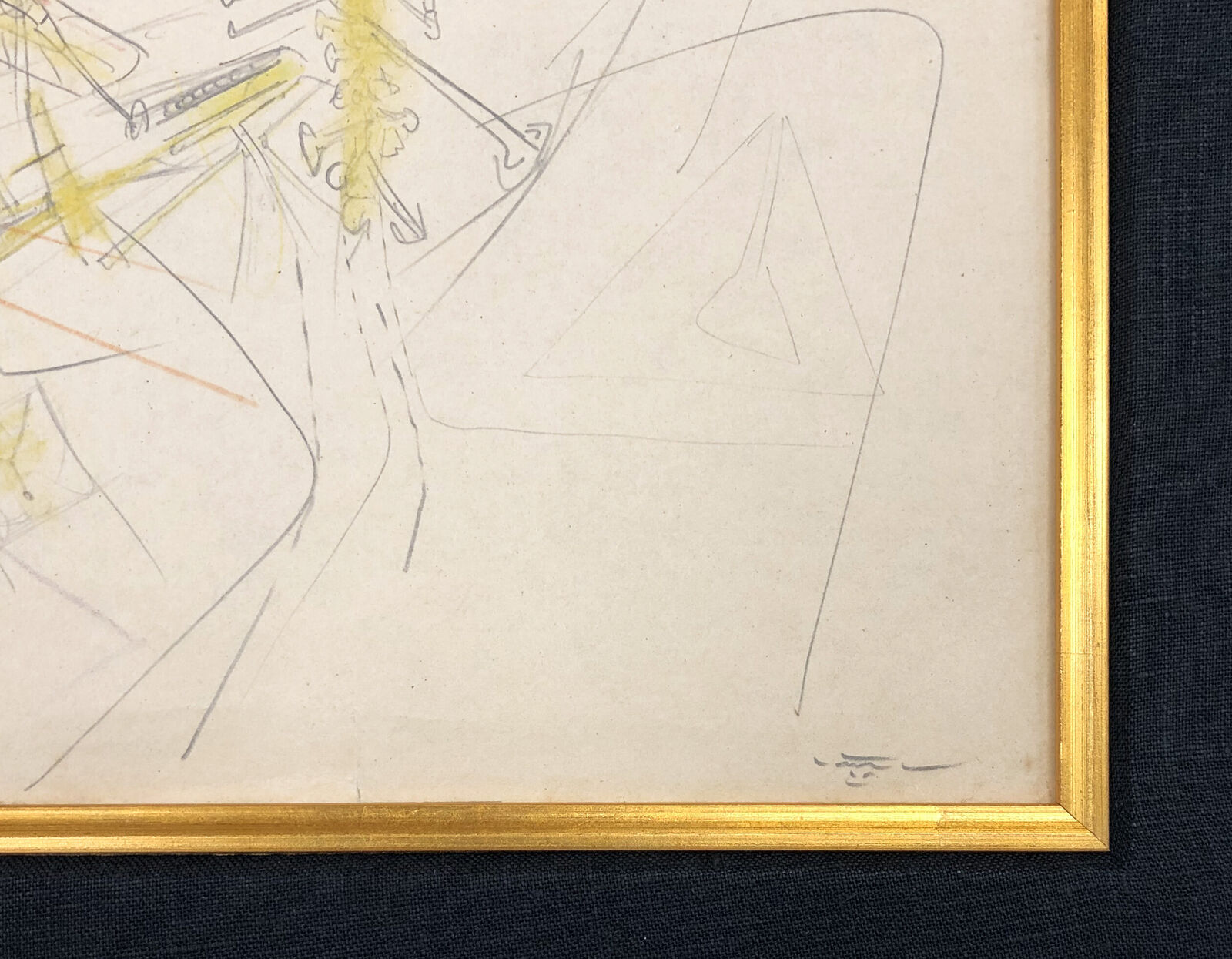 Artwork by Roberto Matta, THE MIND BEATENS (ORIGINAL DRAWING), Made of Drawing On Paper 