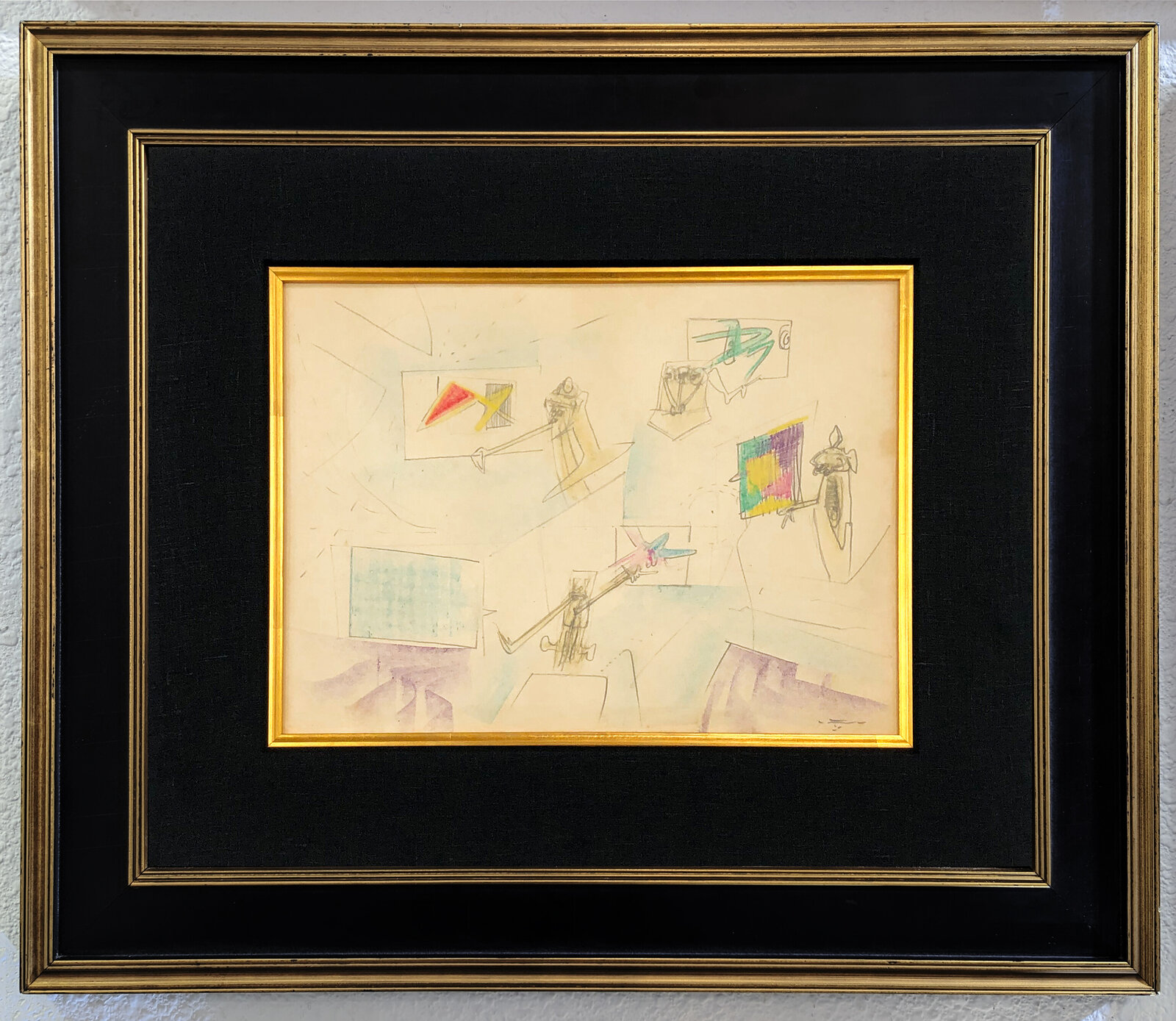 Artwork by Roberto Matta, Untitled (Original Drawing), Made of Drawing On Paper 
