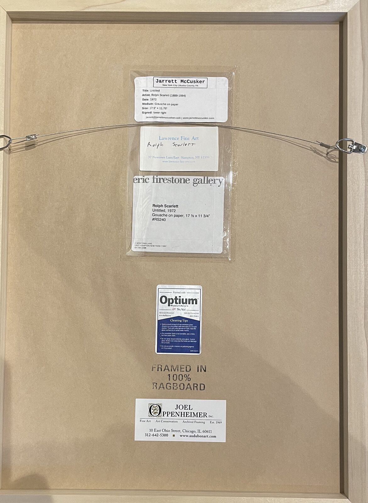 Artwork by Rolph Scarlett, Untitled Abstraction, Made of Gouache 