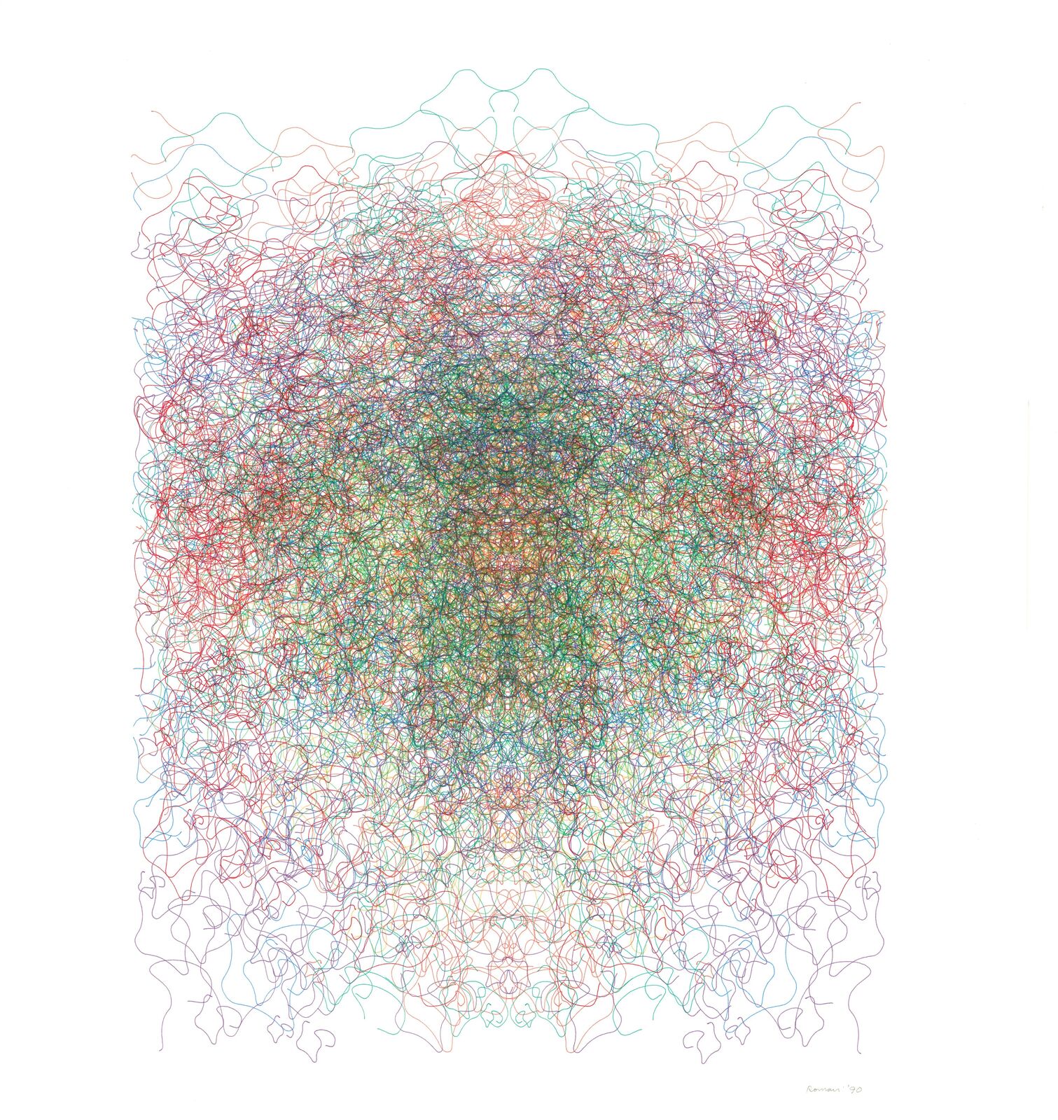 Untitled by Roman Verostko, 1990