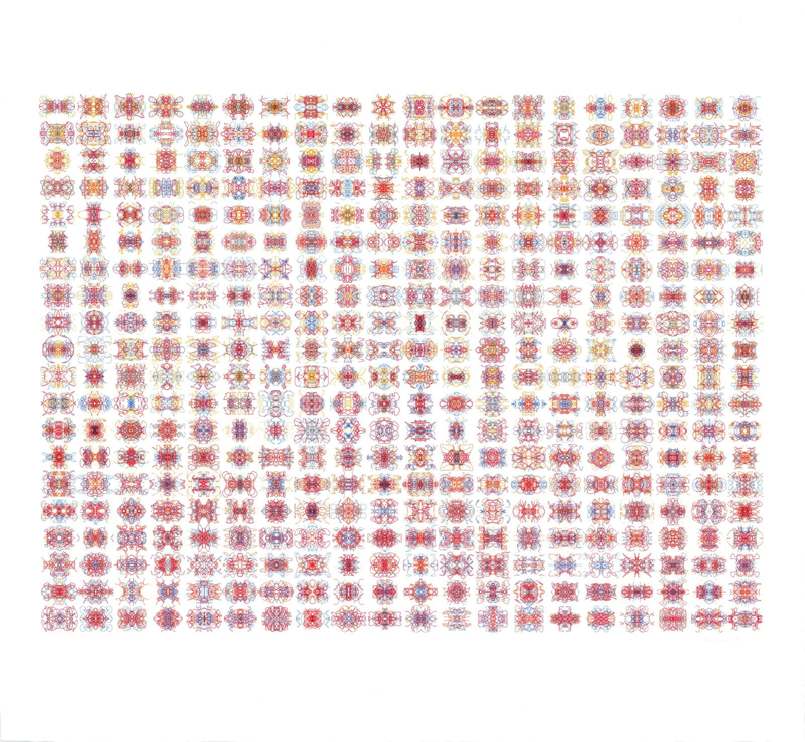 Scarab Series by Roman Verostko, 1991