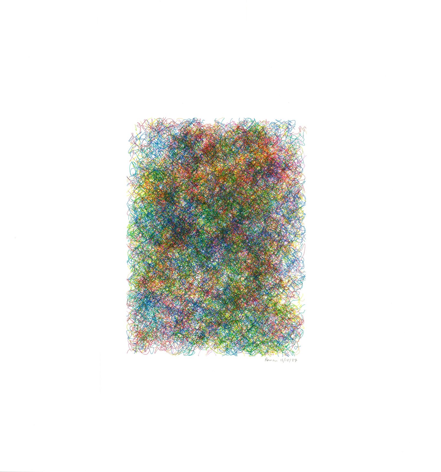 Untitled by Roman Verostko, 1987