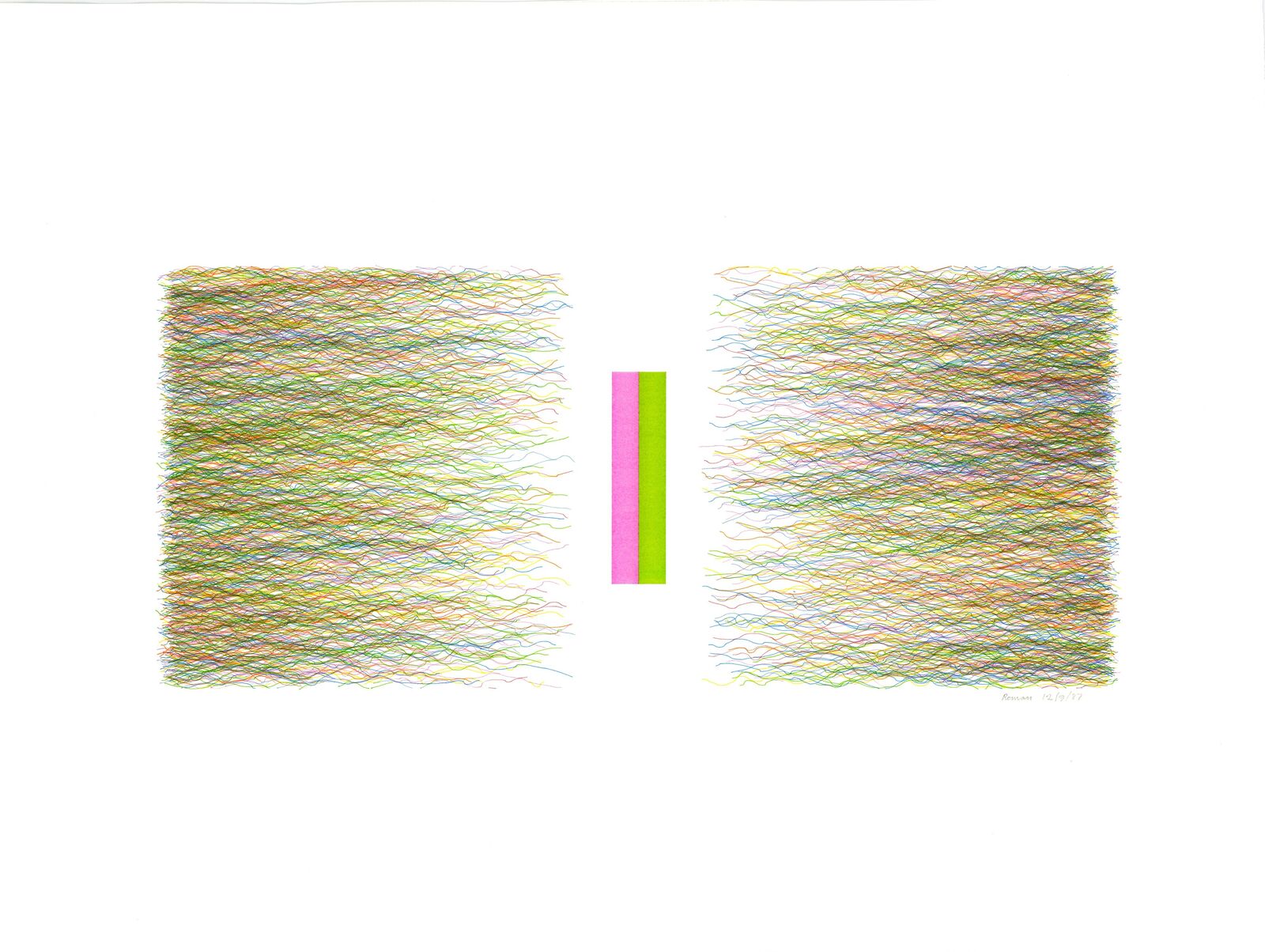 Untitled (Code 75) by Roman Verostko, 1987