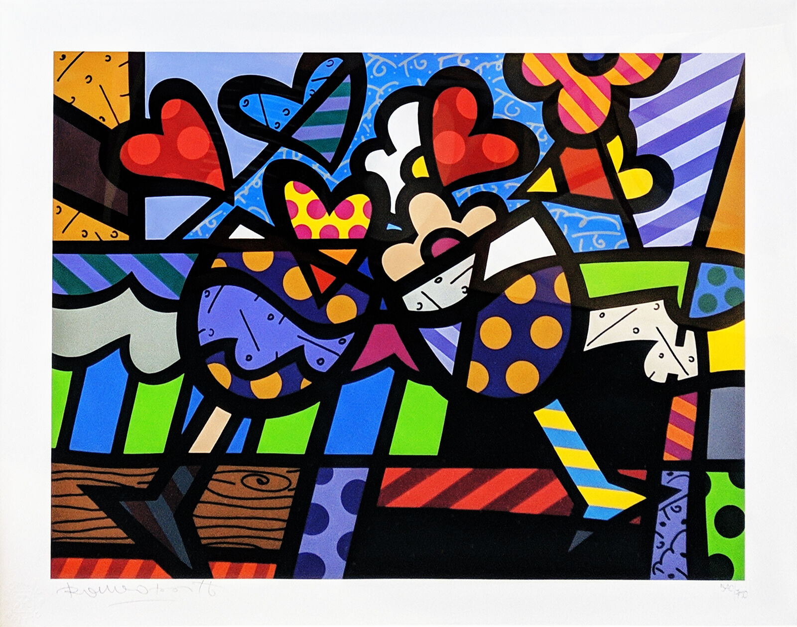 Romero Britto | CELEBRATING (2005) | MutualArt