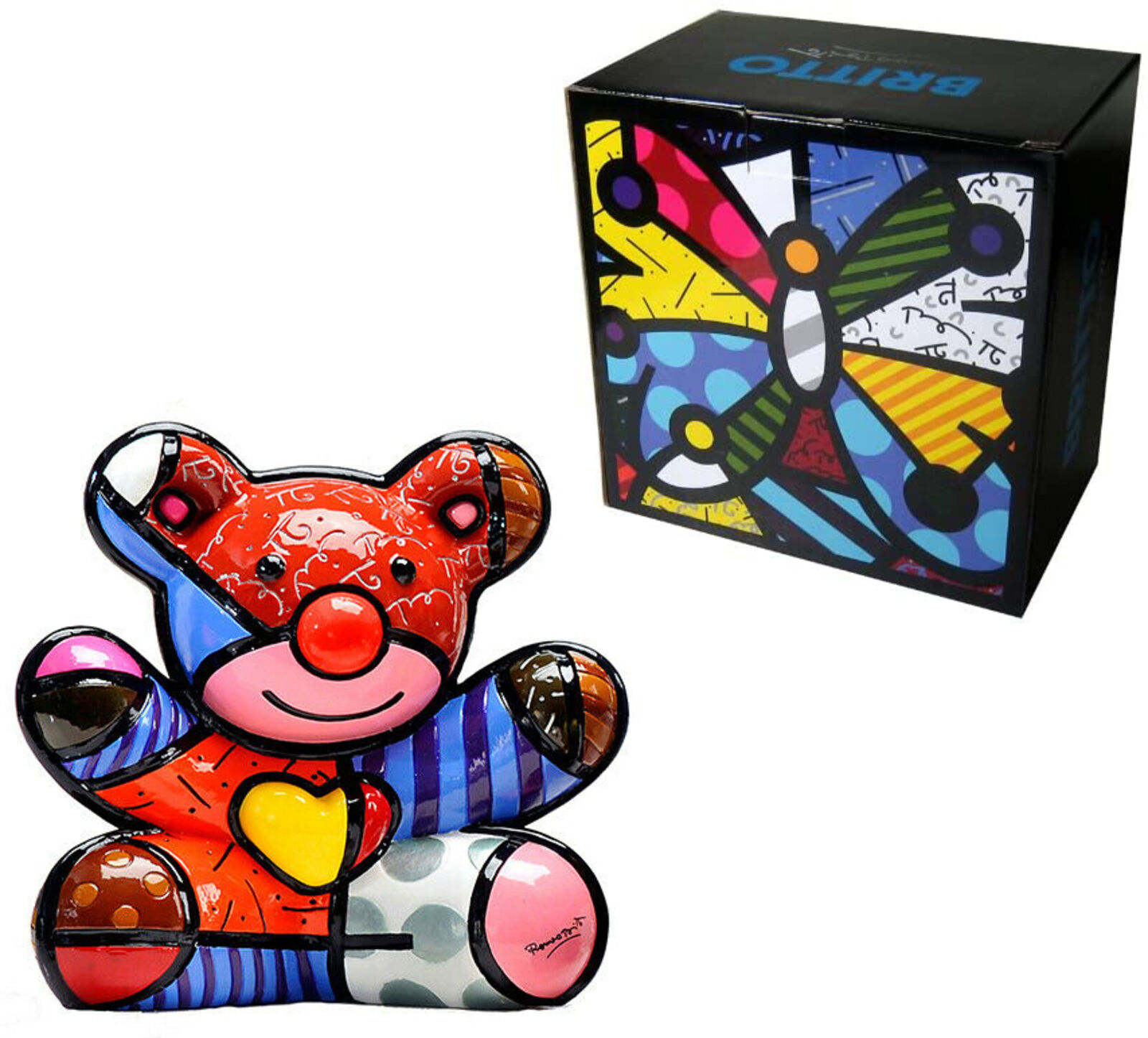 HAPPY BEAR (SCULPTURE) by Romero Britto, 2008
