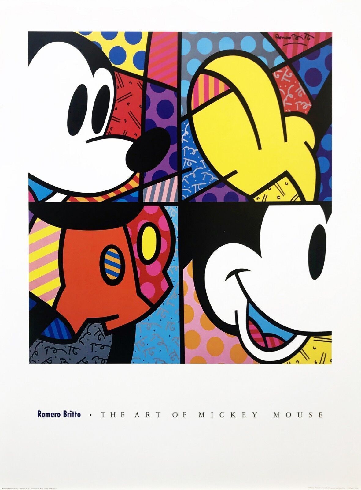MICKEY FROM HEAD TO TOE by Romero Britto, circa 2000