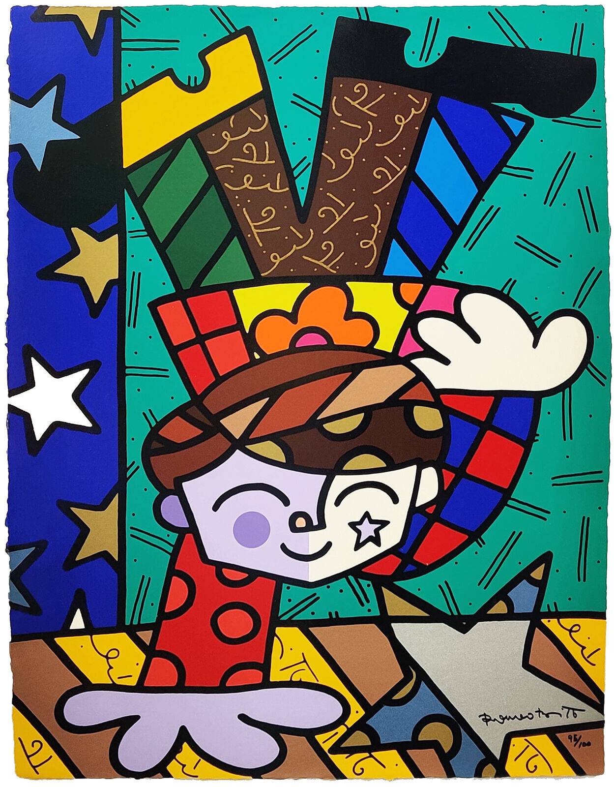 UPSIDEDOWN TOO by Romero Britto, 2001