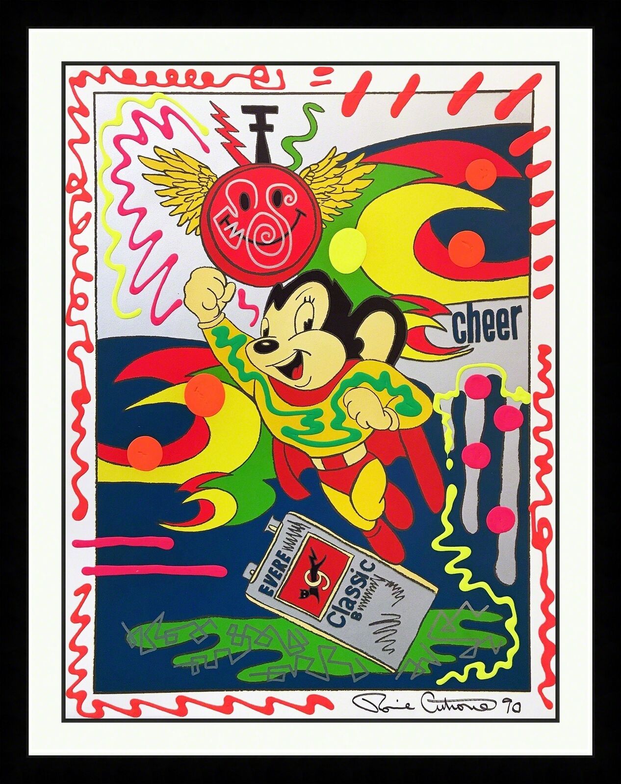 MIGHT MOUSE (UNIQUE) by Ronnie Cutrone, 1989