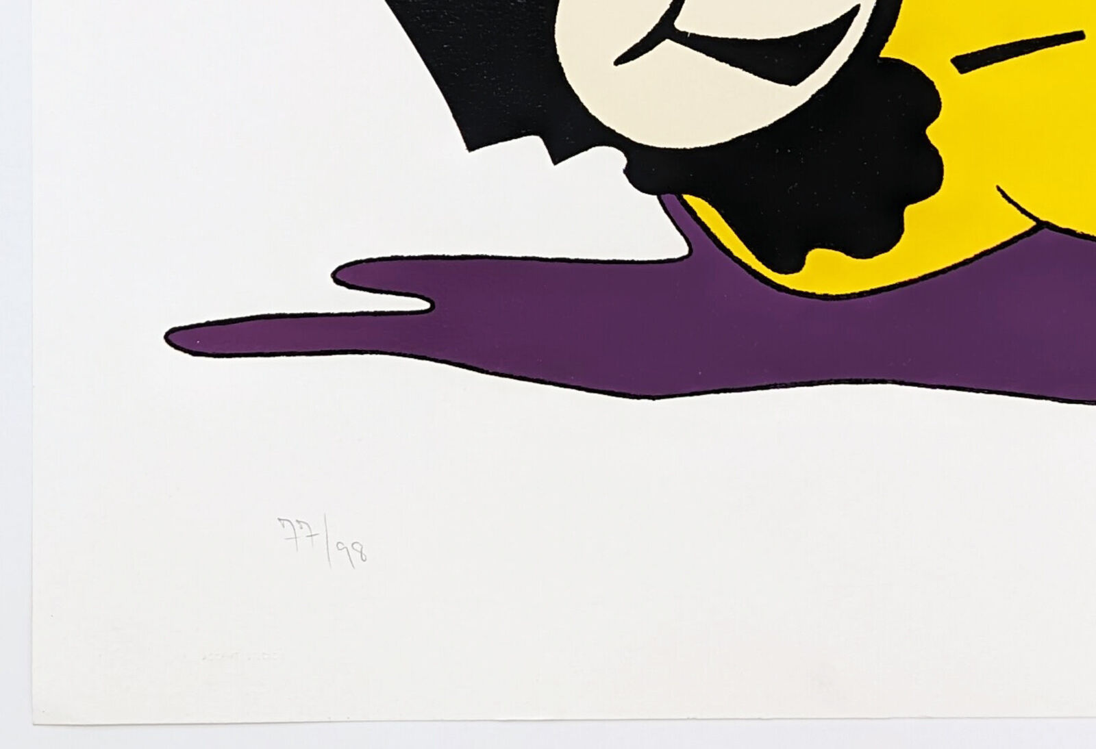 Artwork by Ronnie Cutrone, NO GLOVE NO LOVE, Made of Serigraph 