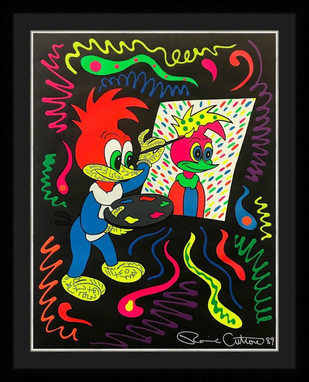 PUTTING YOUR FACE ON (UNIQUE) by Ronnie Cutrone, 1989