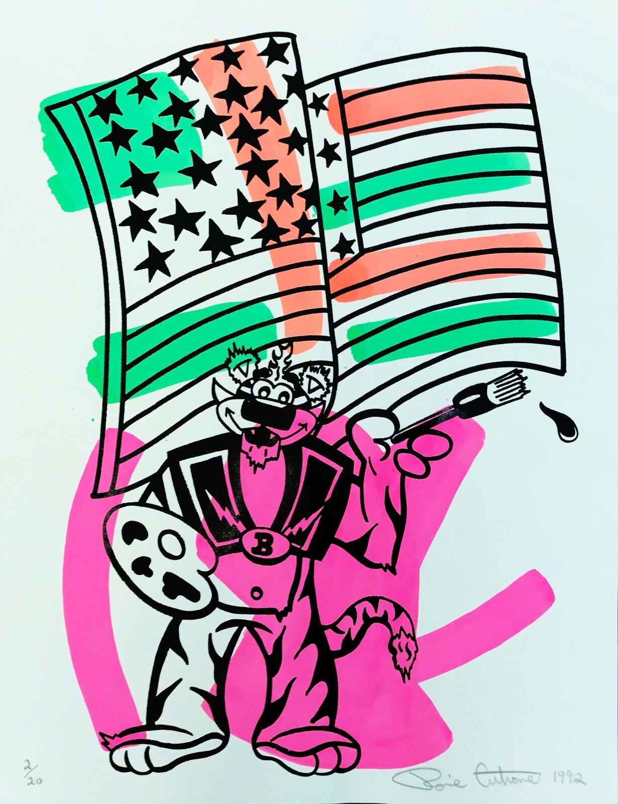 SOUL PATROL (1 OF 2) by Ronnie Cutrone, 1992