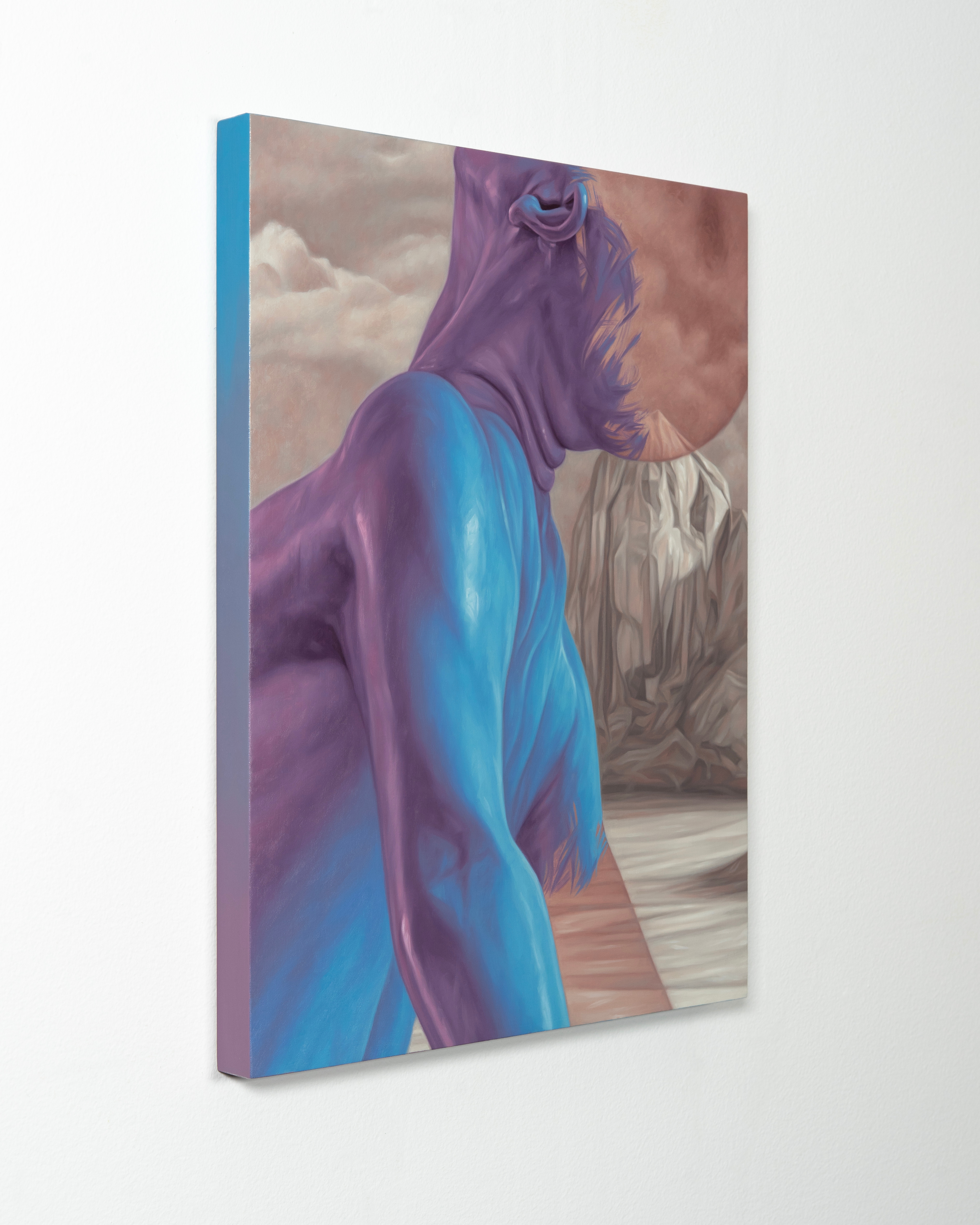 Artwork by Rosalie Gamache, Lunaire, Made of Huile sur toile marouflée sur panneau / Oil on canvas laid on panel 