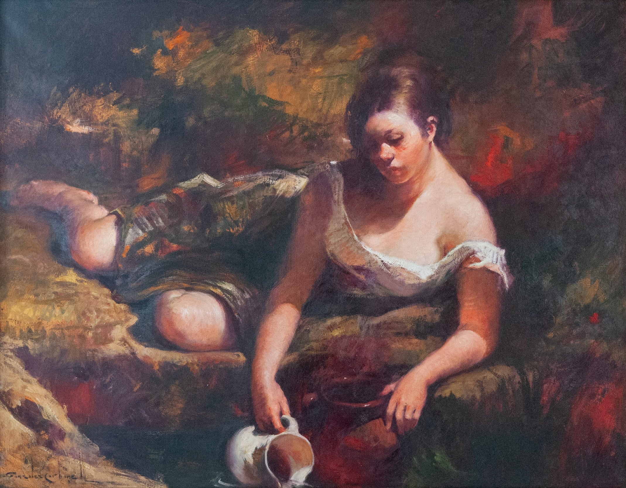 Contemplation by Rosendo González Carbonell, 1940