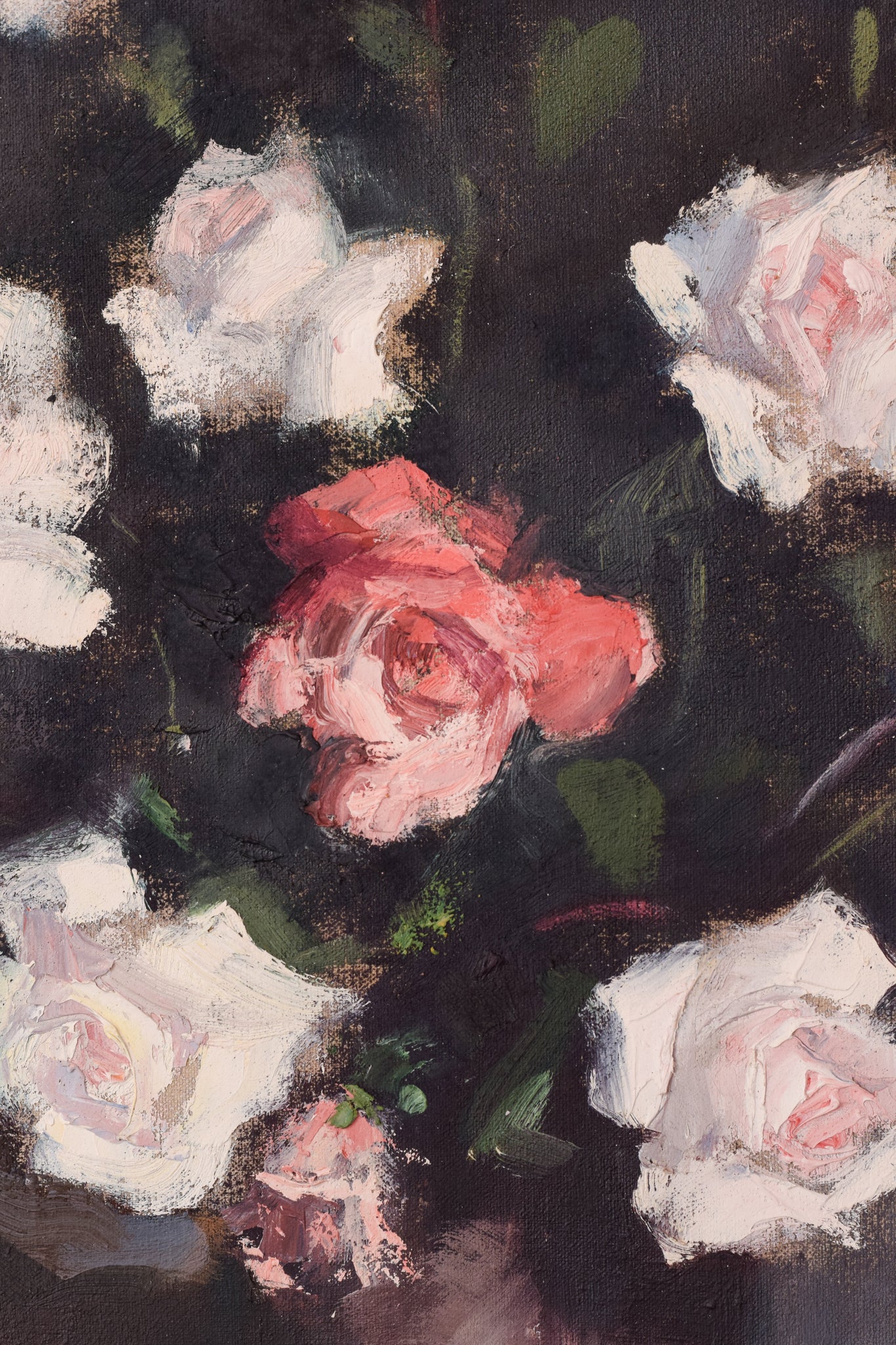 Artwork by Rosendo González Carbonell, Still Life with Roses, Made of Oil on canvas 