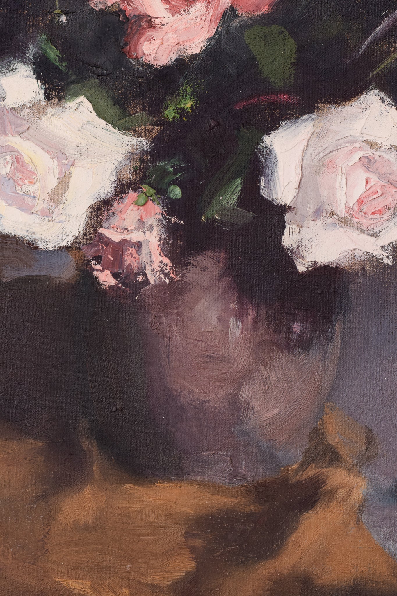 Artwork by Rosendo González Carbonell, Still Life with Roses, Made of Oil on canvas 