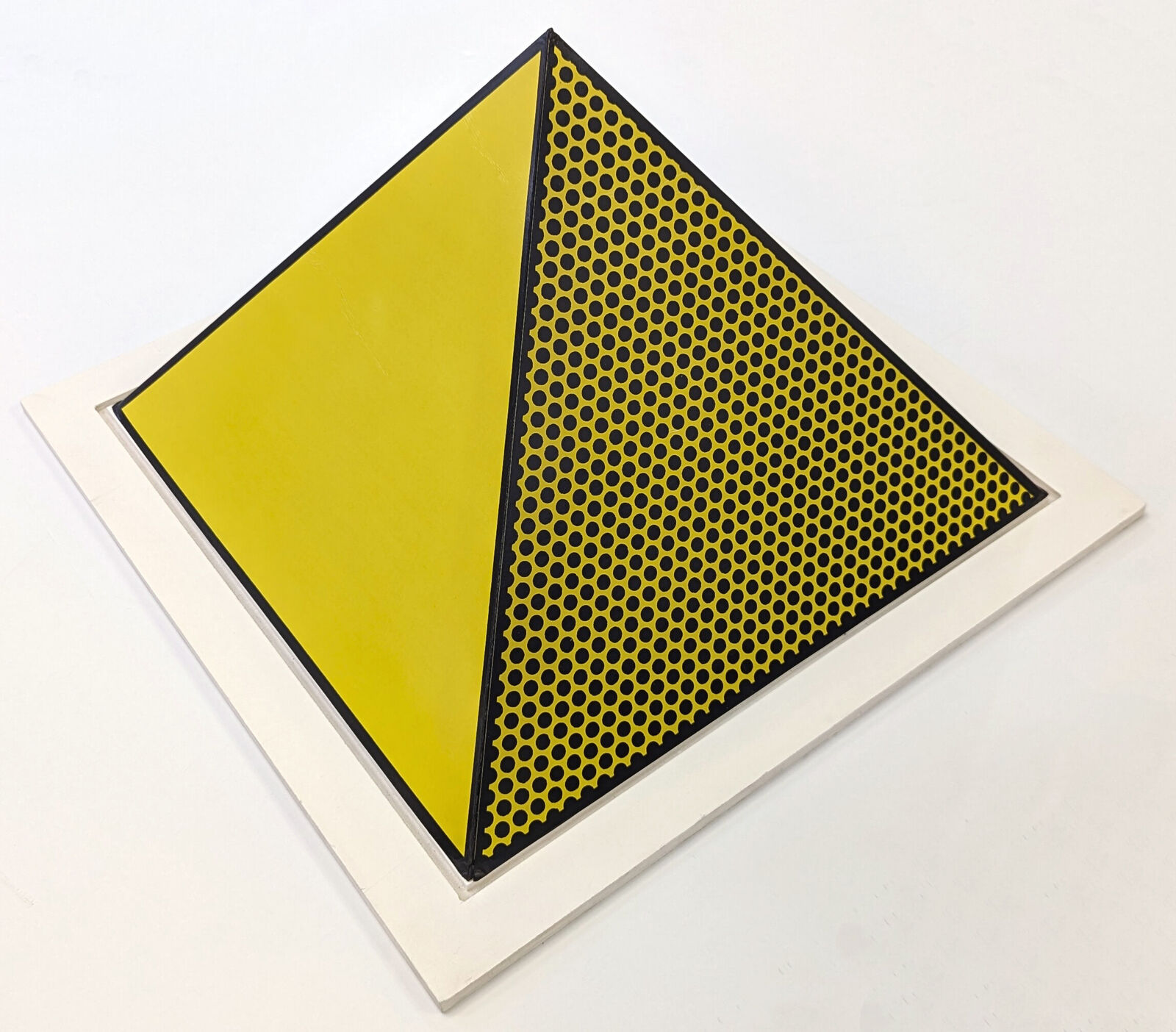 Pyramid (hand signed three dimensional screen print) by Roy Lichtenstein, 1968