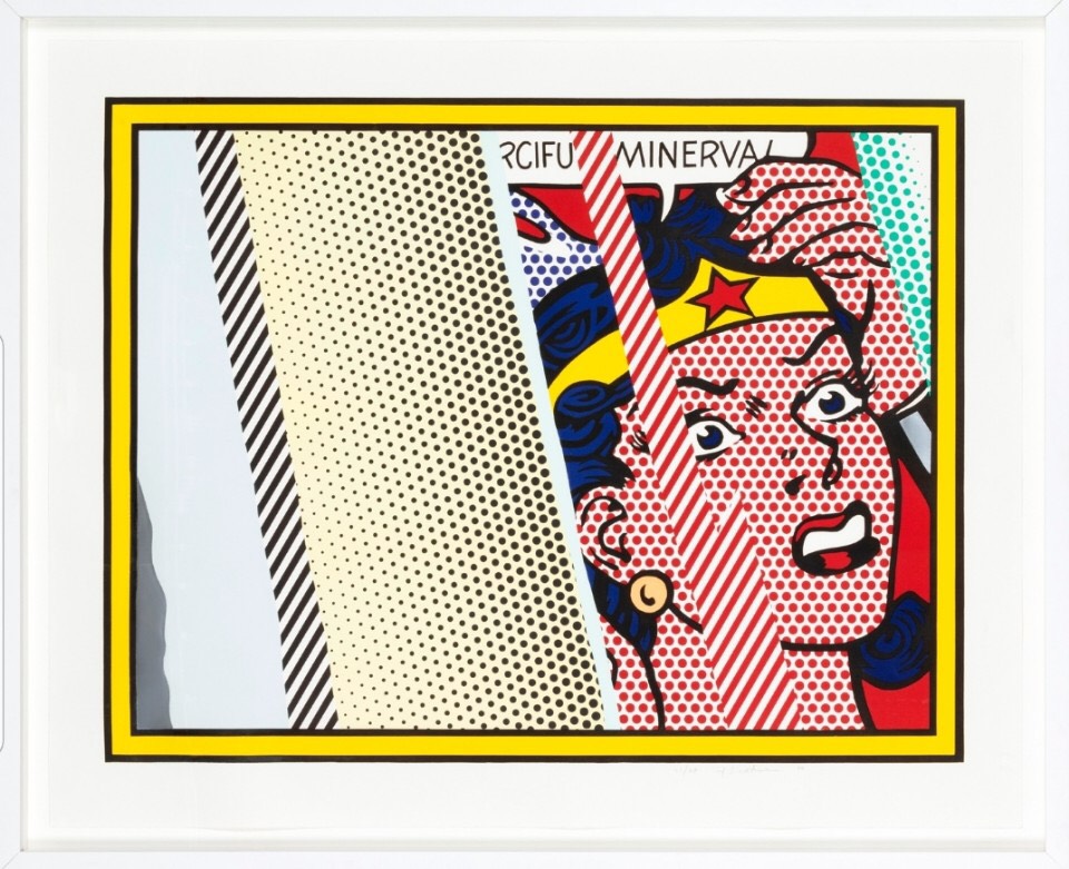 Reflections on Minerva by Roy Lichtenstein, 1990