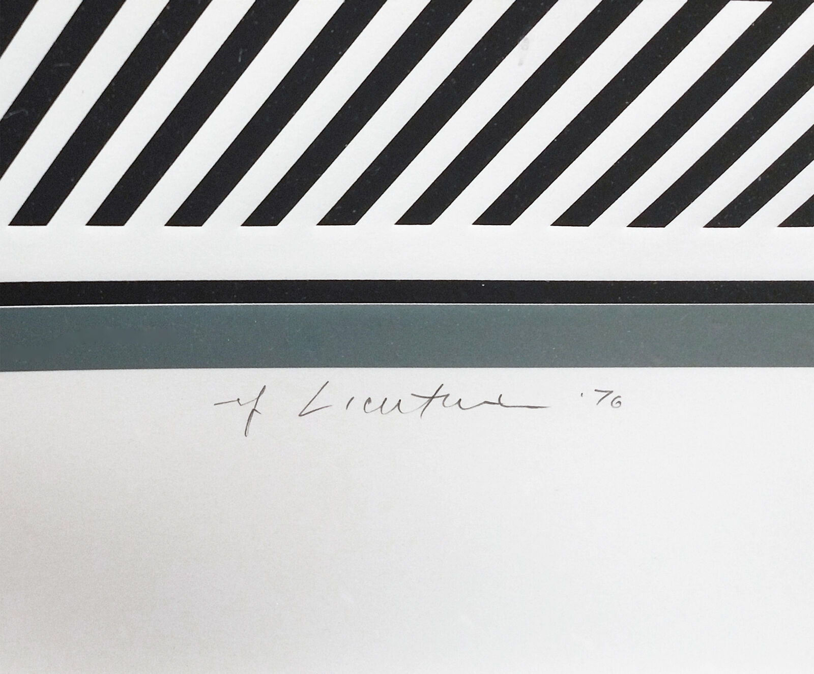 Artwork by Roy Lichtenstein, ENTABLATURE XA, Made of Screenprint, Lithograph And Collage With Embossing 